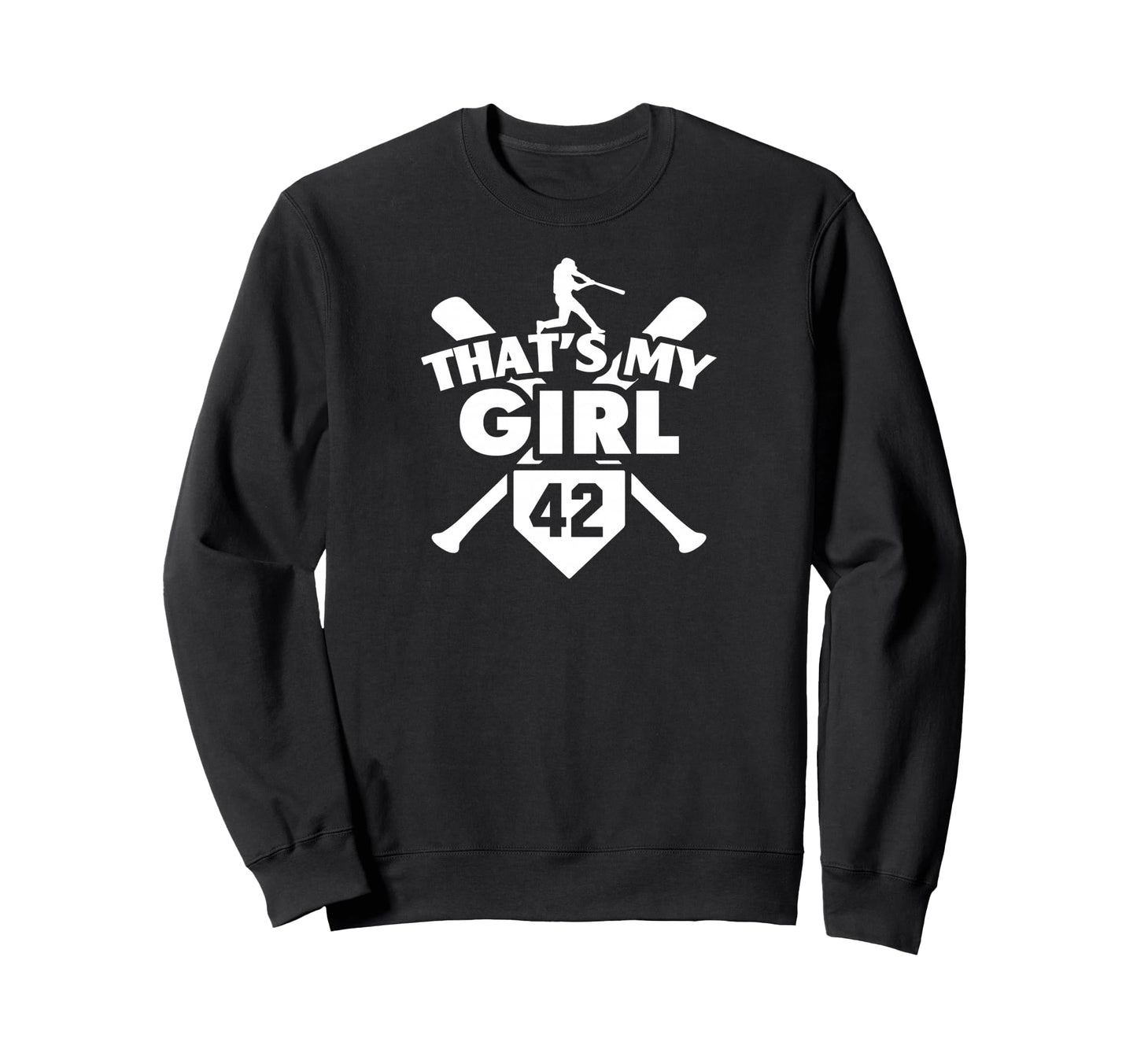 Baseball Mom Dad Thats My 42 Sweatshirt - Aesthetic Graphic Unisex - T-Shirt, Sweatshirt, Hoodie
