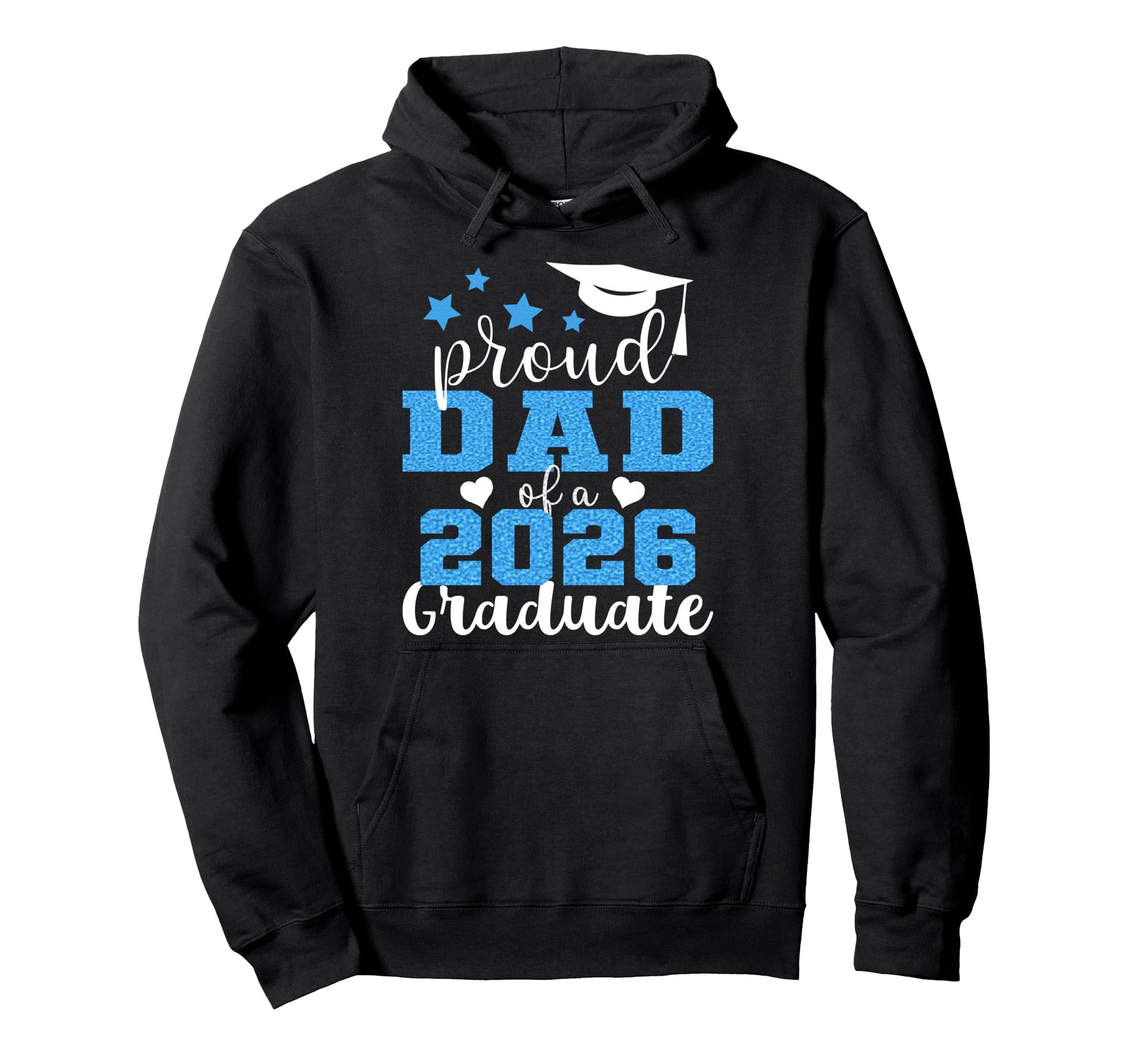 Super Proud Dad 2026 Graduate Senior Hoodie - Fun Novelty Design Unisex - T-Shirt, Sweatshirt, Hoodie