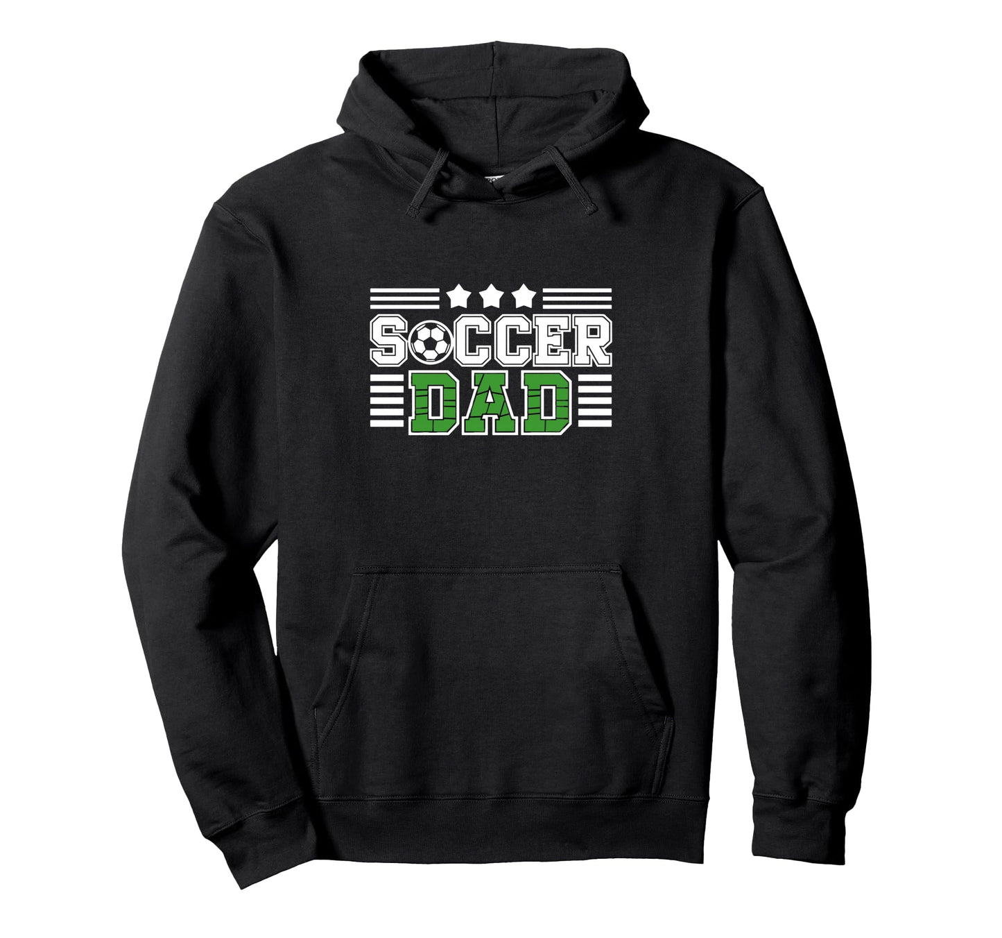 Proud Soccer Dad Stars Hoodie - Graphic Print Men Women - T-Shirt, Sweatshirt, Hoodie