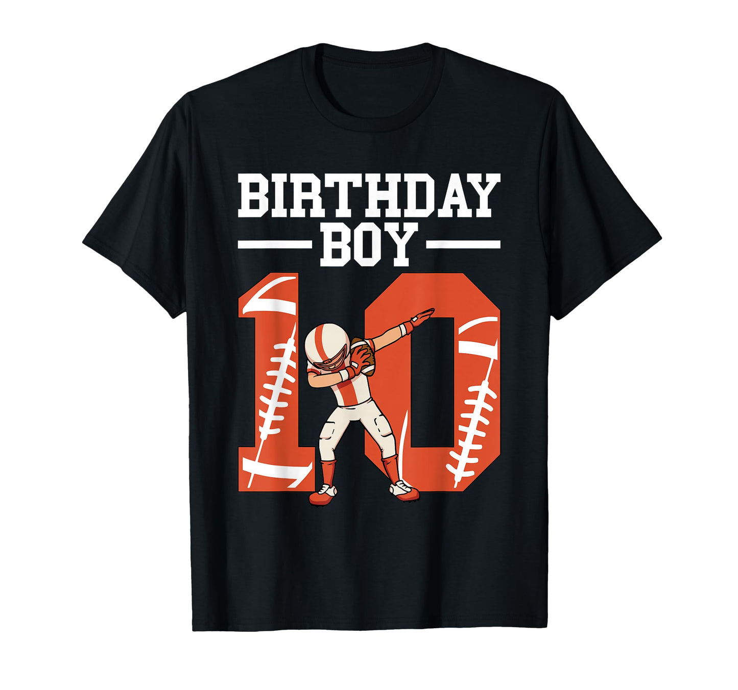 10 Years Old Football Player 10Th T-Shirt - Novelty Apparel Men Women - T-Shirt, Sweatshirt, Hoodie