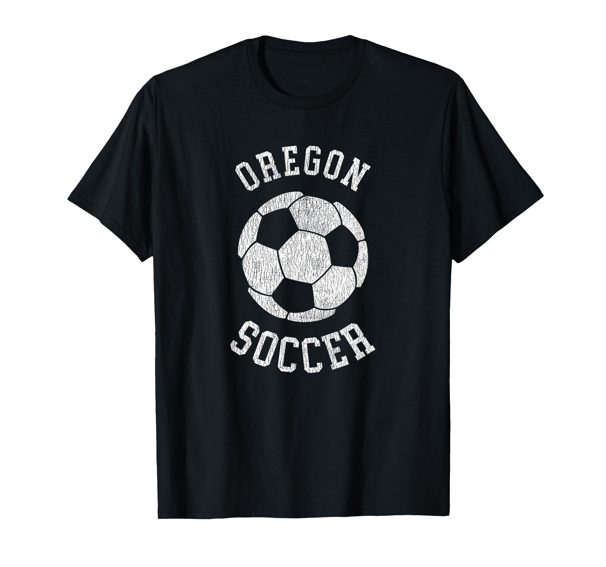 Oregon Soccer Distressed 90S T-Shirt - Novelty Apparel Men Women - T-Shirt, Sweatshirt, Hoodie