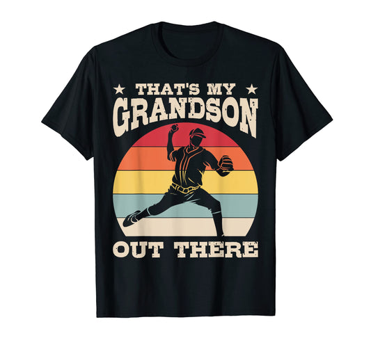 Baseball Player Grandson Grandpa T-Shirt - Novelty Apparel for Adults - T-Shirt, Sweatshirt, Hoodie