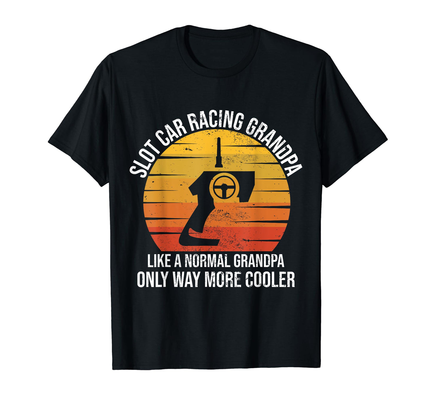 Slot Car Racing Grandpa Toy Rc Car Racer T-Shirt - Minimalist Print Unisex - T-Shirt, Sweatshirt, Hoodie