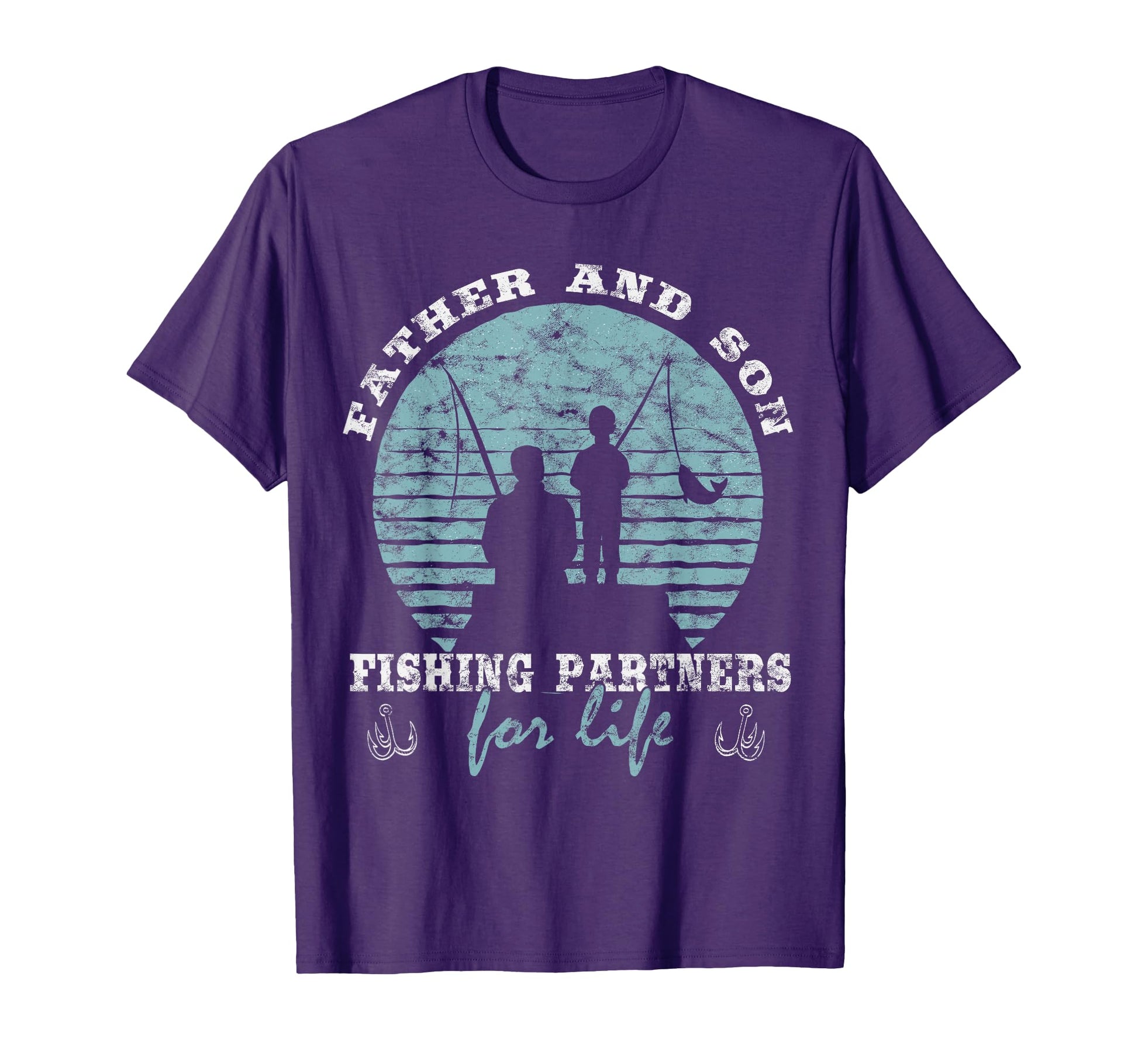 Father And Son Fishing Partners Life Dad T-Shirt - Trendy Graphic Unisex - T-Shirt, Sweatshirt, Hoodie