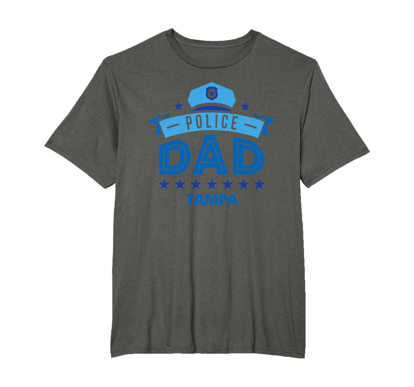 Police Dad Tampa Florida Gift Father T-Shirt - Novelty Apparel Unisex - T-Shirt, Sweatshirt, Hoodie