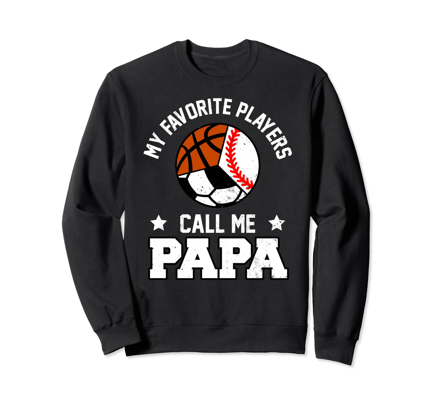 My Favorites Baseball Soccer Sweatshirt - Fun Novelty Design for Adults - T-Shirt, Sweatshirt, Hoodie