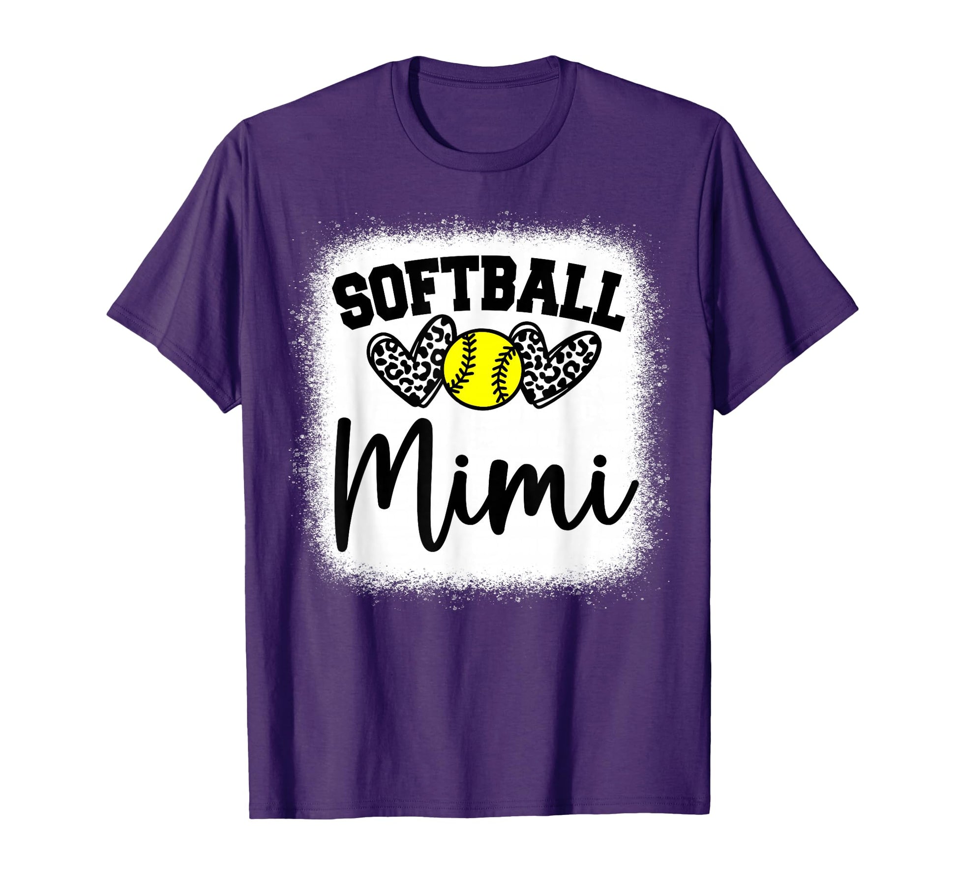 Personalized Softball Heart Mimi T-Shirt - Trendy Graphic Men Women - T-Shirt, Sweatshirt, Hoodie