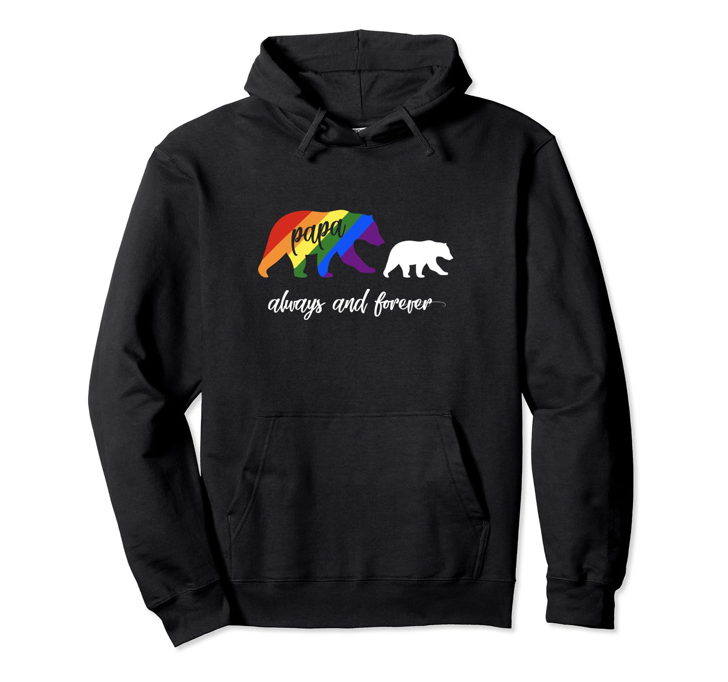 Gay Dad Lgbtq Papa Bear Hoodie - Trendy Graphic Men Women - T-Shirt, Sweatshirt, Hoodie