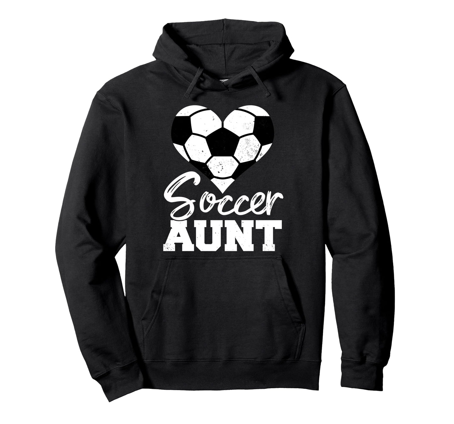Soccer Aunt Heart Funny Heartfelt Love Hoodie - Streetwear Style Men Women - T-Shirt, Sweatshirt, Hoodie