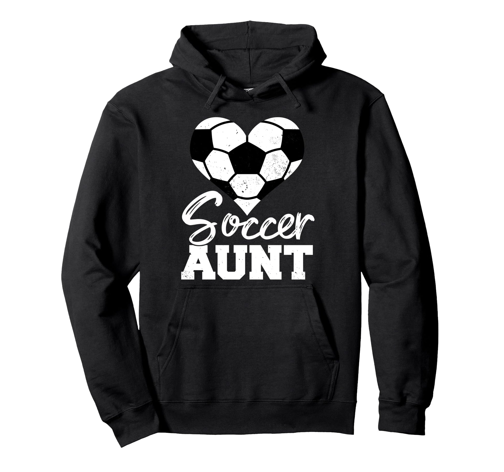 Soccer Aunt Heart Funny Heartfelt Love Hoodie - Streetwear Style Men Women - T-Shirt, Sweatshirt, Hoodie