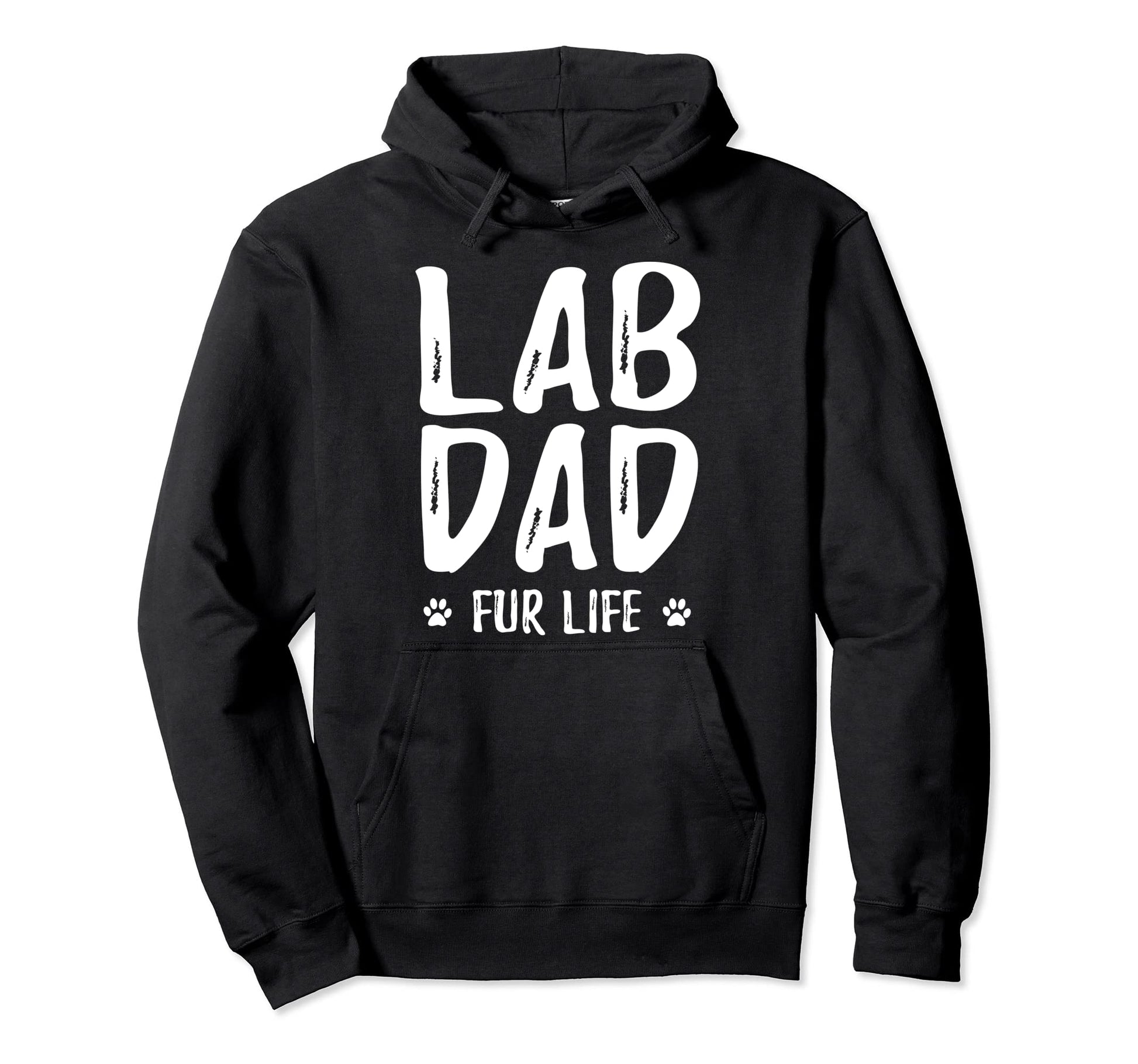 Lab Dad Fur Life Funny Dog Dad Gift Hoodie - Graphic Print for Adults - T-Shirt, Sweatshirt, Hoodie