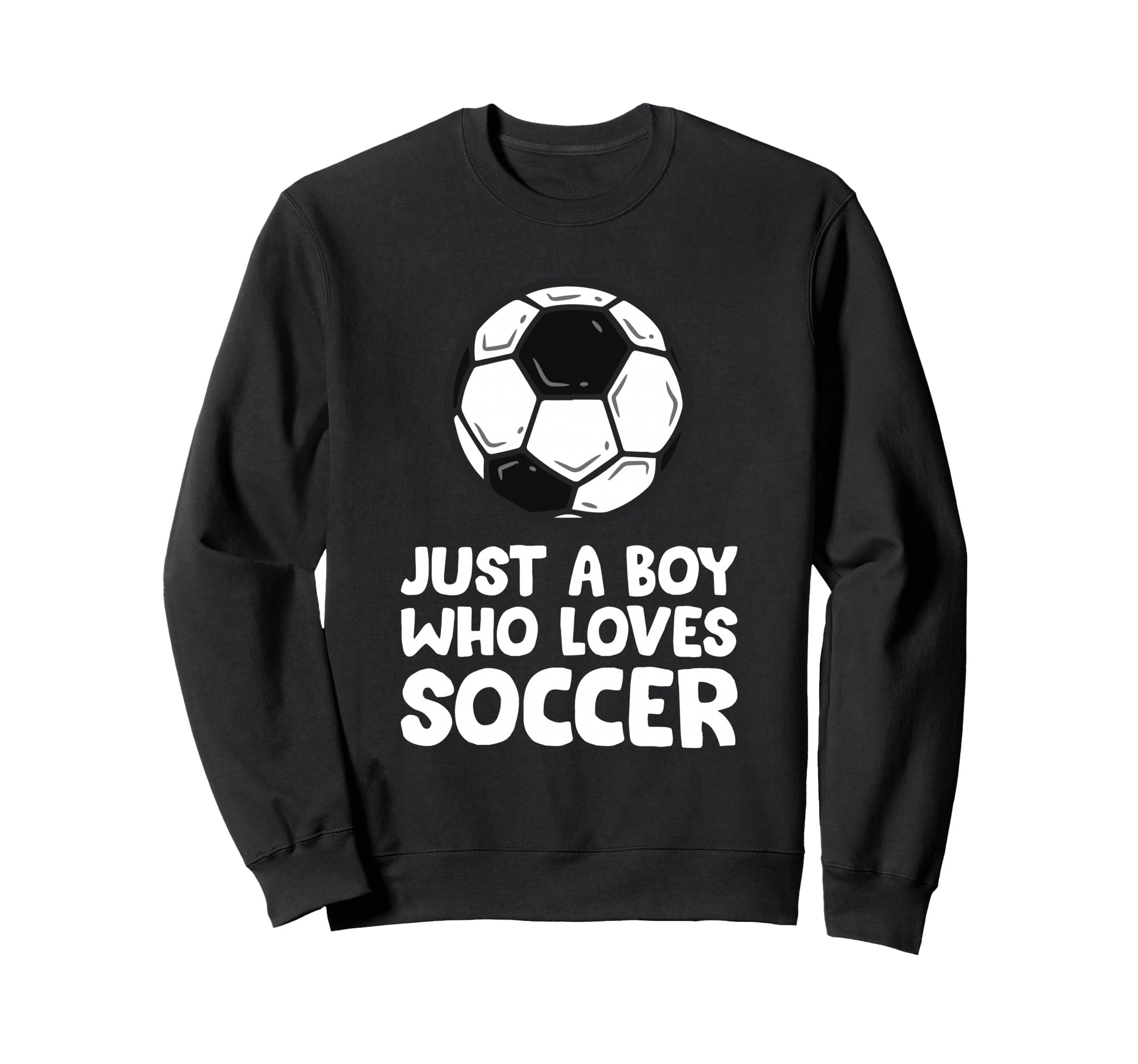 Just Who Loves Soccer Sweatshirt - Minimalist Print Men Women - T-Shirt, Sweatshirt, Hoodie
