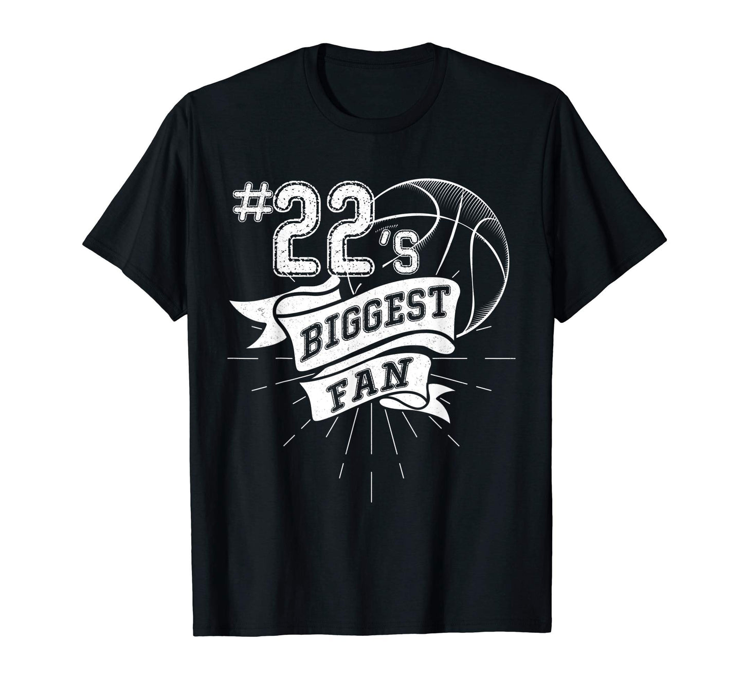 Biggest Fan Baseball Player Number 22 T-Shirt - Graphic Print Men Women - T-Shirt, Sweatshirt, Hoodie