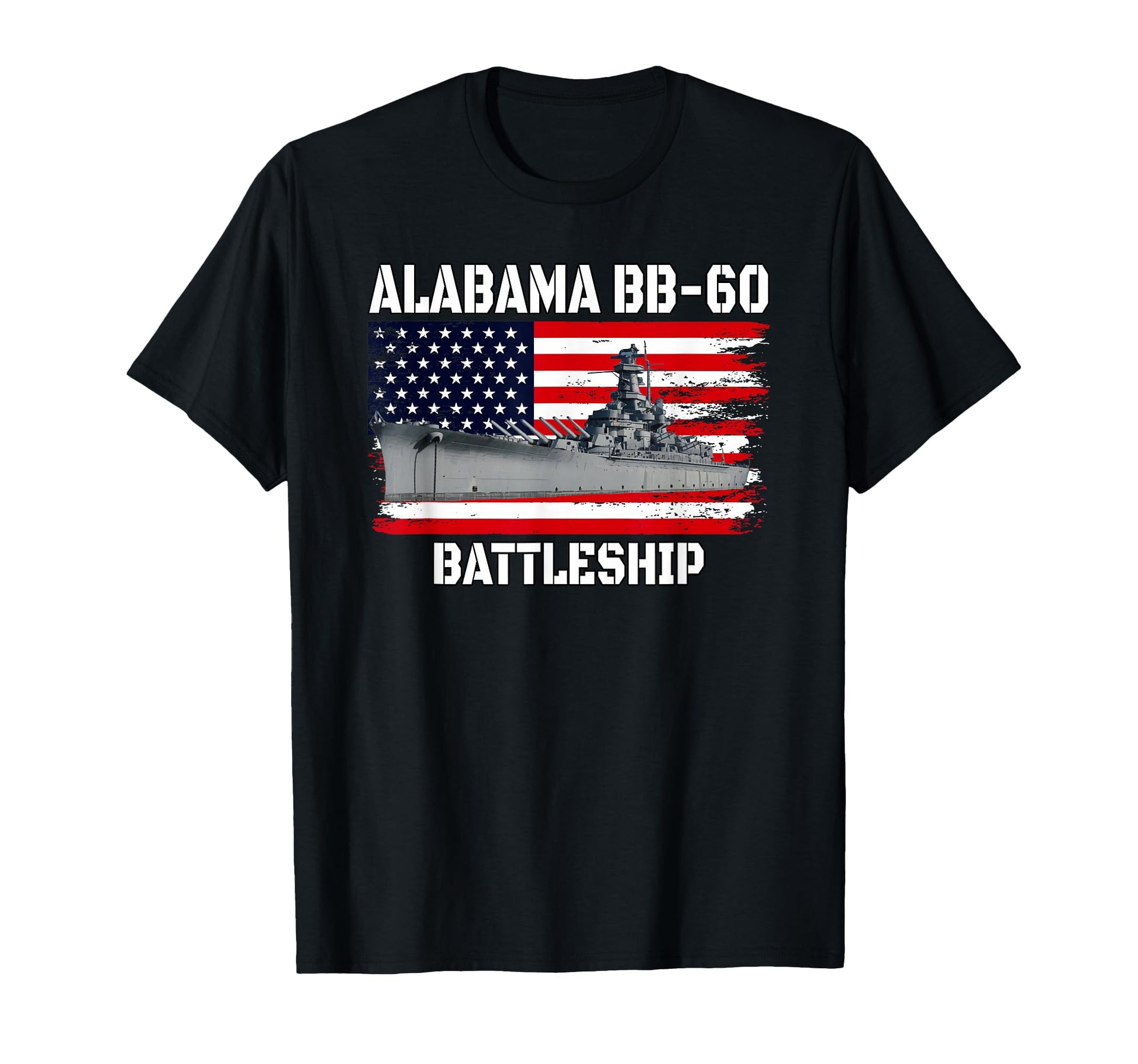 Uss Alabama Bb 60 Battleship T-Shirt - Casual Everyday Wear Unisex - T-Shirt, Sweatshirt, Hoodie