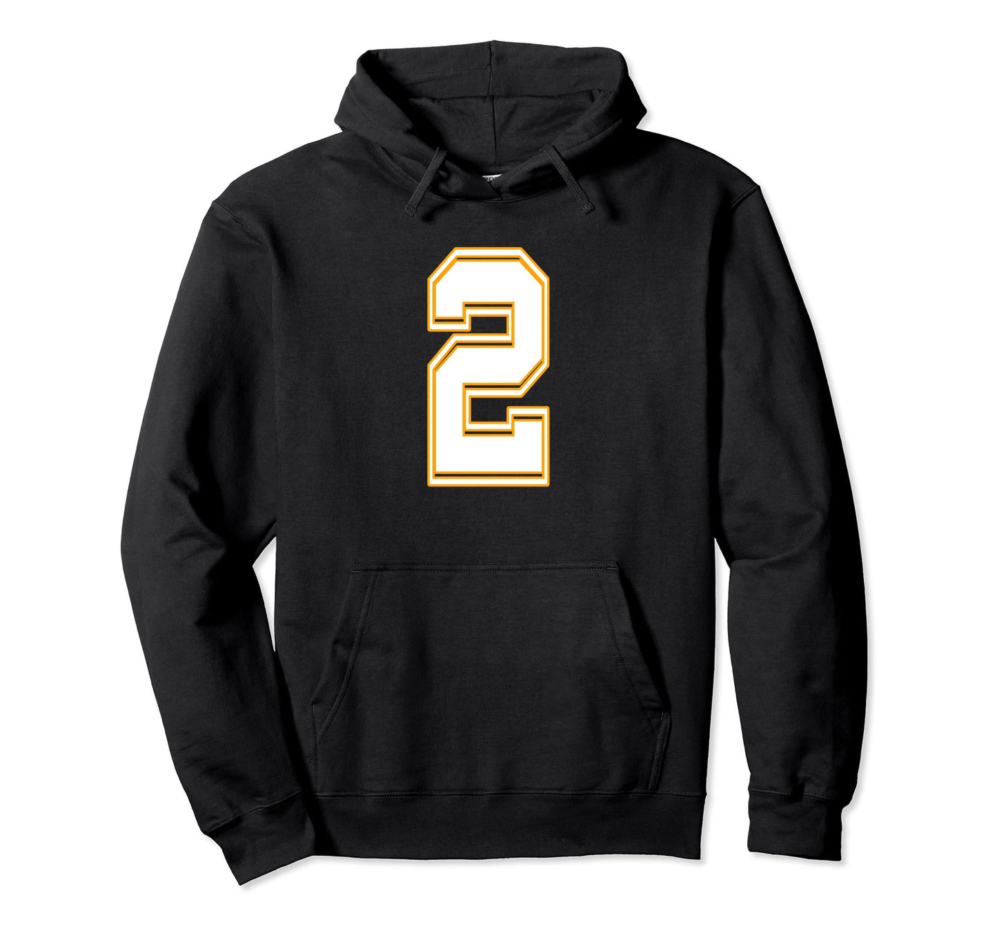 Number 02 Red Yellow White Football Hoodie - Fun Novelty Design Men Women - T-Shirt, Sweatshirt, Hoodie