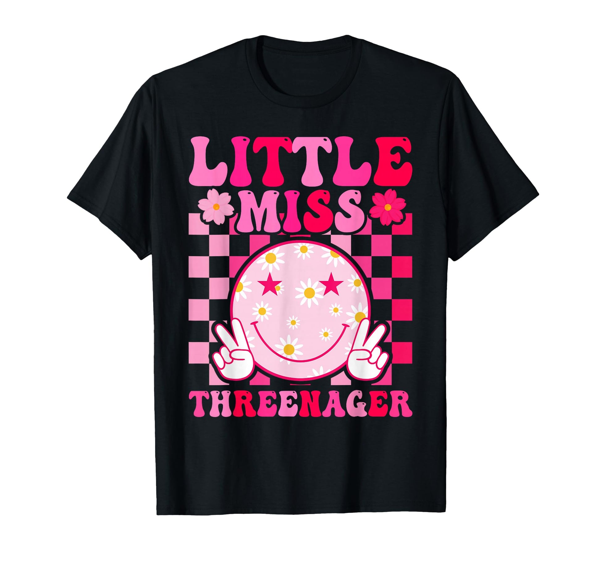 Little Miss Threenager 3Rd Birthday T-Shirt - Casual Everyday Wear Unisex - T-Shirt, Sweatshirt, Hoodie