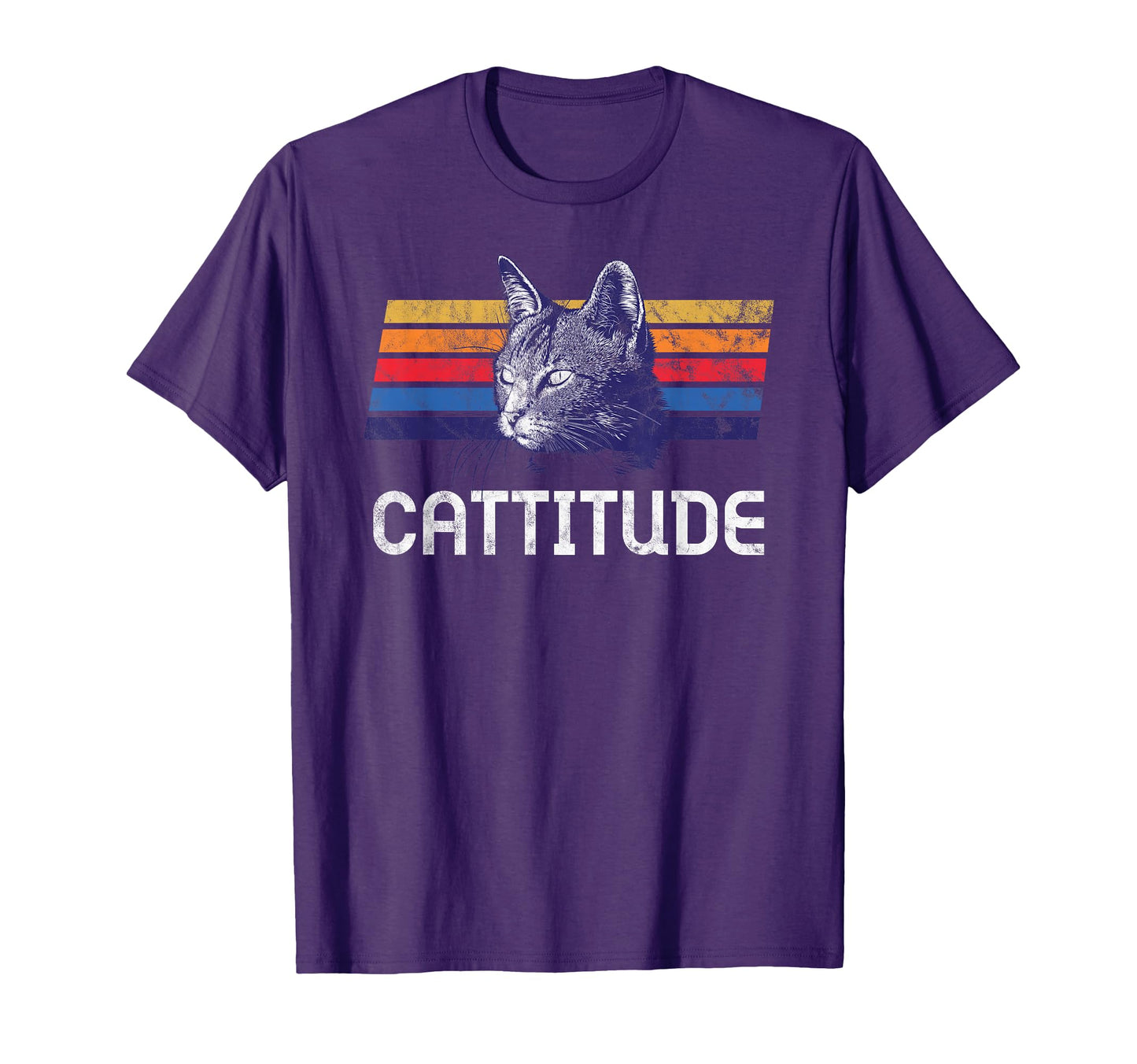 Cattitude Cat Attitude Cat Dad Father T-Shirt - Graphic Print Unisex - T-Shirt, Sweatshirt, Hoodie