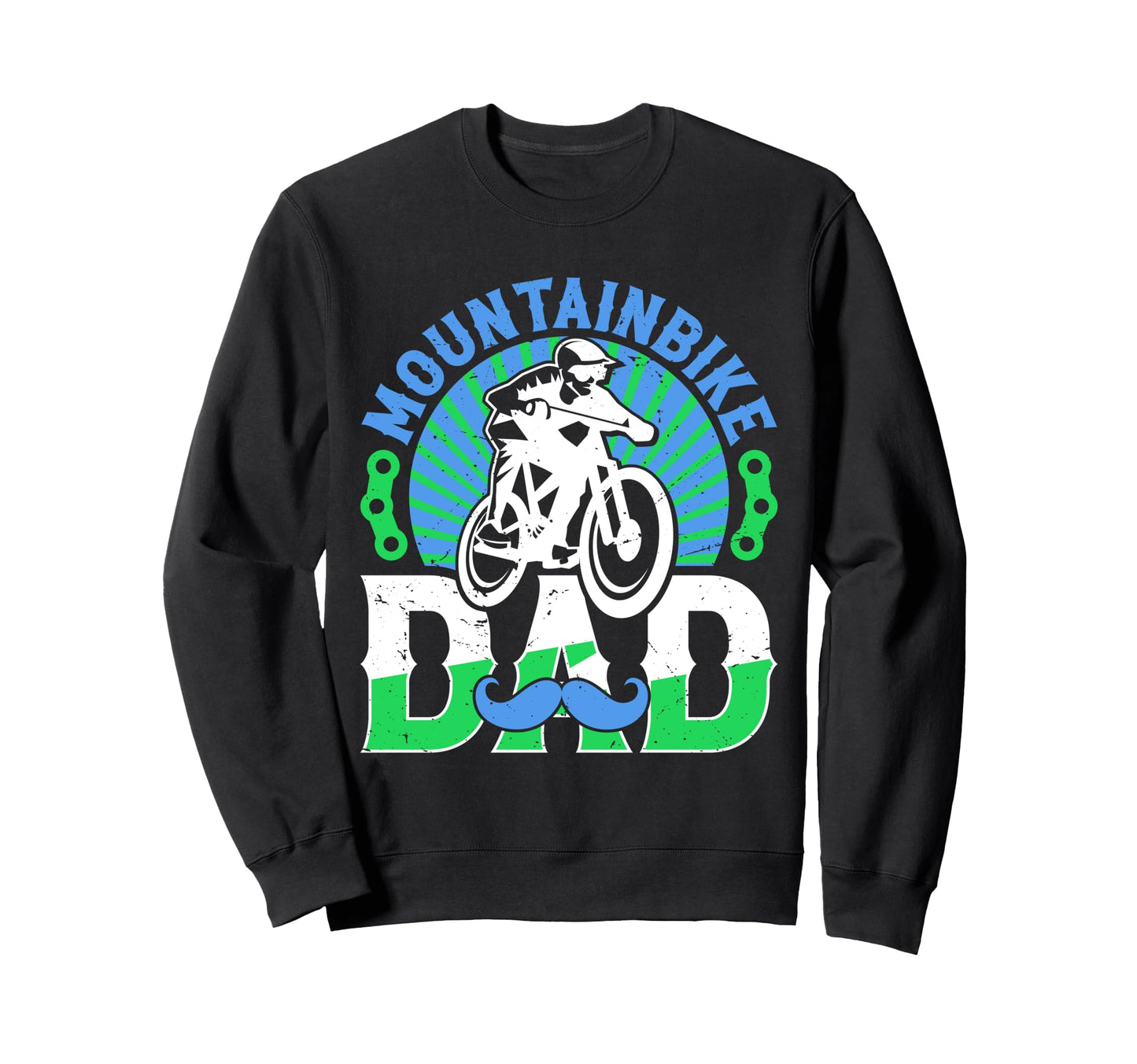 Mountain Bike Dad Mountain Biking Sweatshirt - Casual Everyday Wear Unisex - T-Shirt, Sweatshirt, Hoodie