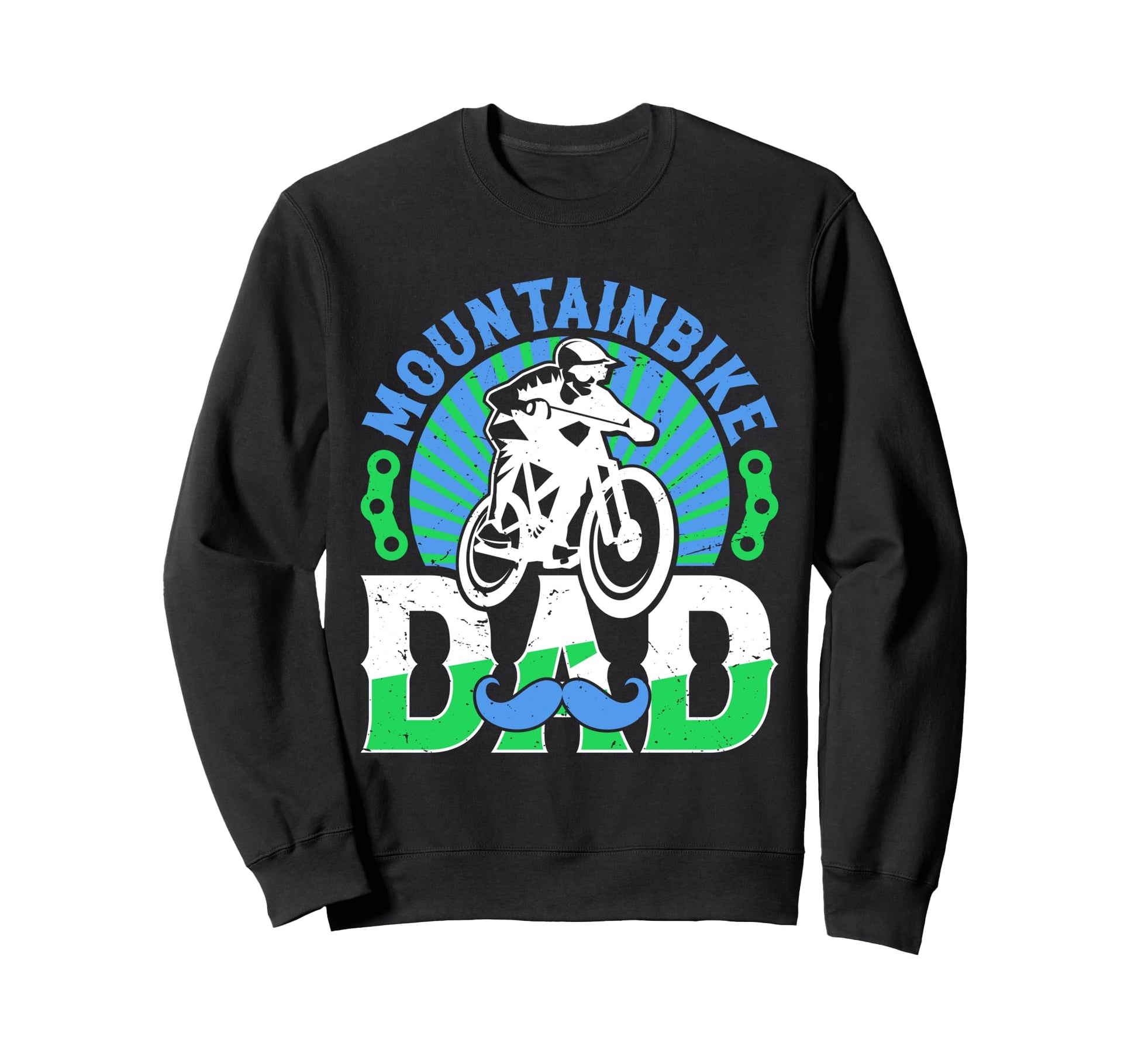 Mountain Bike Dad Mountain Biking Sweatshirt - Casual Everyday Wear Unisex - T-Shirt, Sweatshirt, Hoodie
