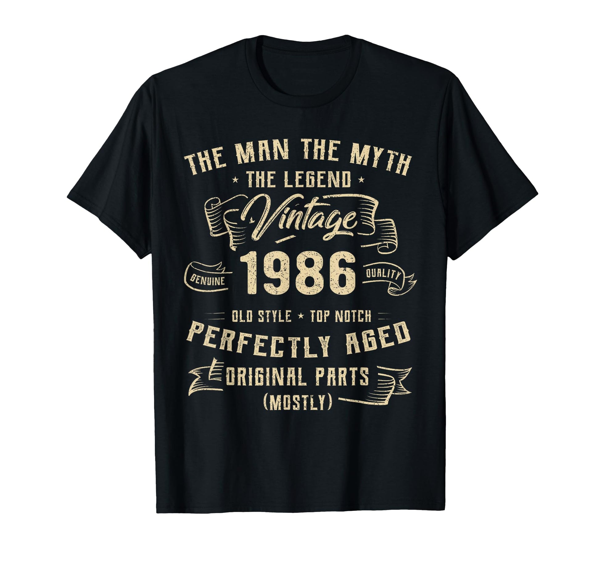 40 Years Old Gift 1986 Myth Legend 40Th T-Shirt - Novelty Apparel Unisex - T-Shirt, Sweatshirt, Hoodie