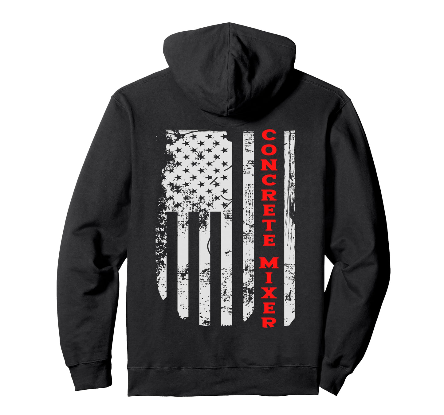 Truck Driver Dad Concrete Mixer 18 Wheeler Hoodie - Graphic Print Unisex - T-Shirt, Sweatshirt, Hoodie