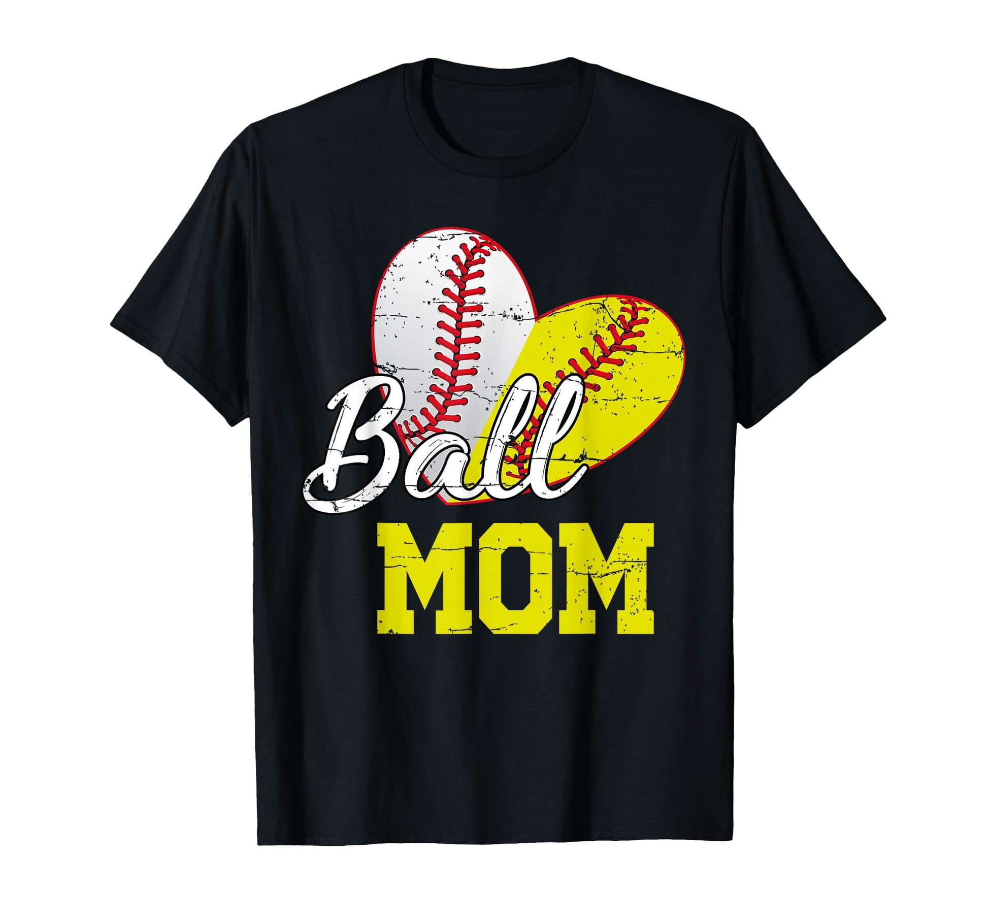 Funny Ball Mom Softball Baseball T-Shirt - Casual Everyday Wear Men Women - T-Shirt, Sweatshirt, Hoodie