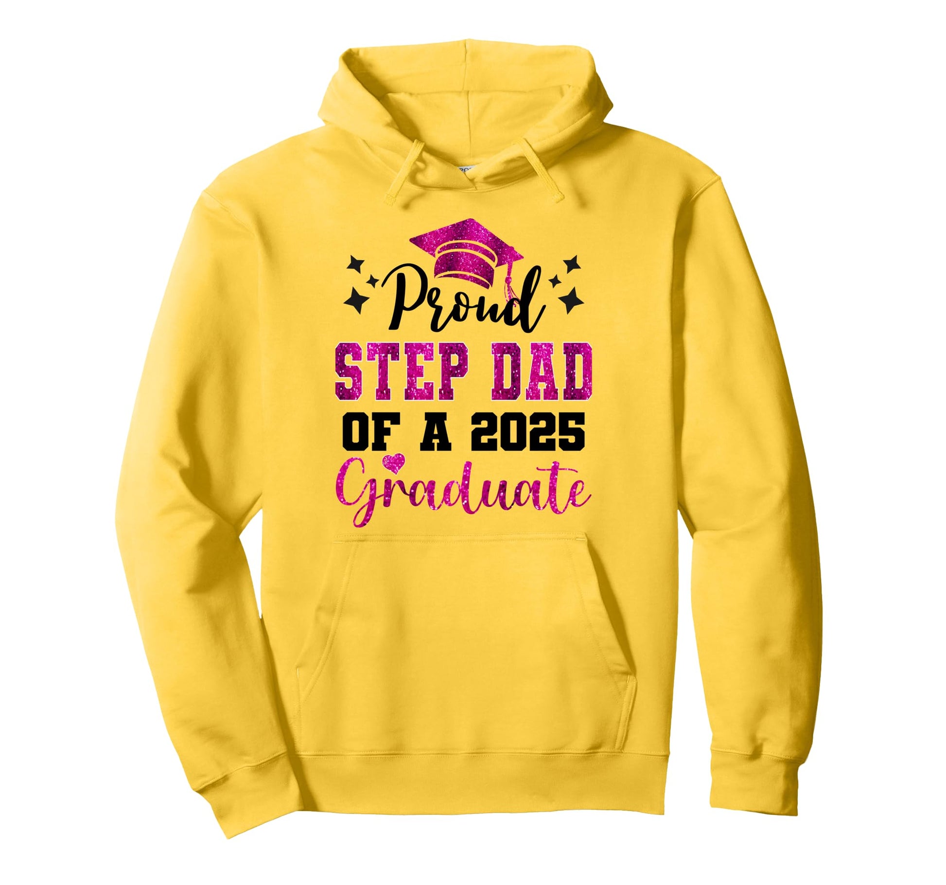 Super Proud Step Dad 2025 Graduate Hoodie - Graphic Print Unisex - T-Shirt, Sweatshirt, Hoodie