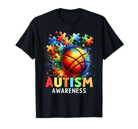 Autism Basketball Autistic T-Shirt - Casual Everyday Wear for Adults - T-Shirt, Sweatshirt, Hoodie