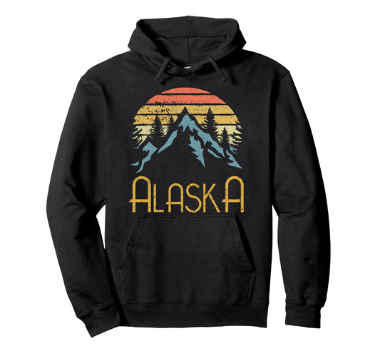 Ak Alaska Mountains Outdoor Adventure Hoodie - Unique Graphic for Adults - T-Shirt, Sweatshirt, Hoodie
