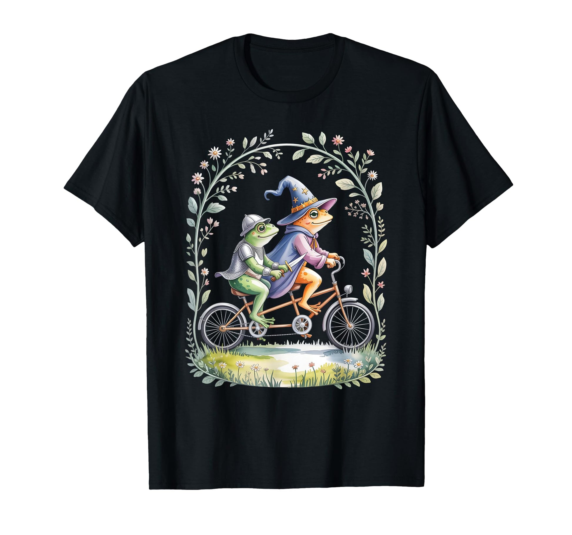 Kawaii Bicycle Frog Tandem Cycling T-Shirt - Streetwear Style for Adults - T-Shirt, Sweatshirt, Hoodie