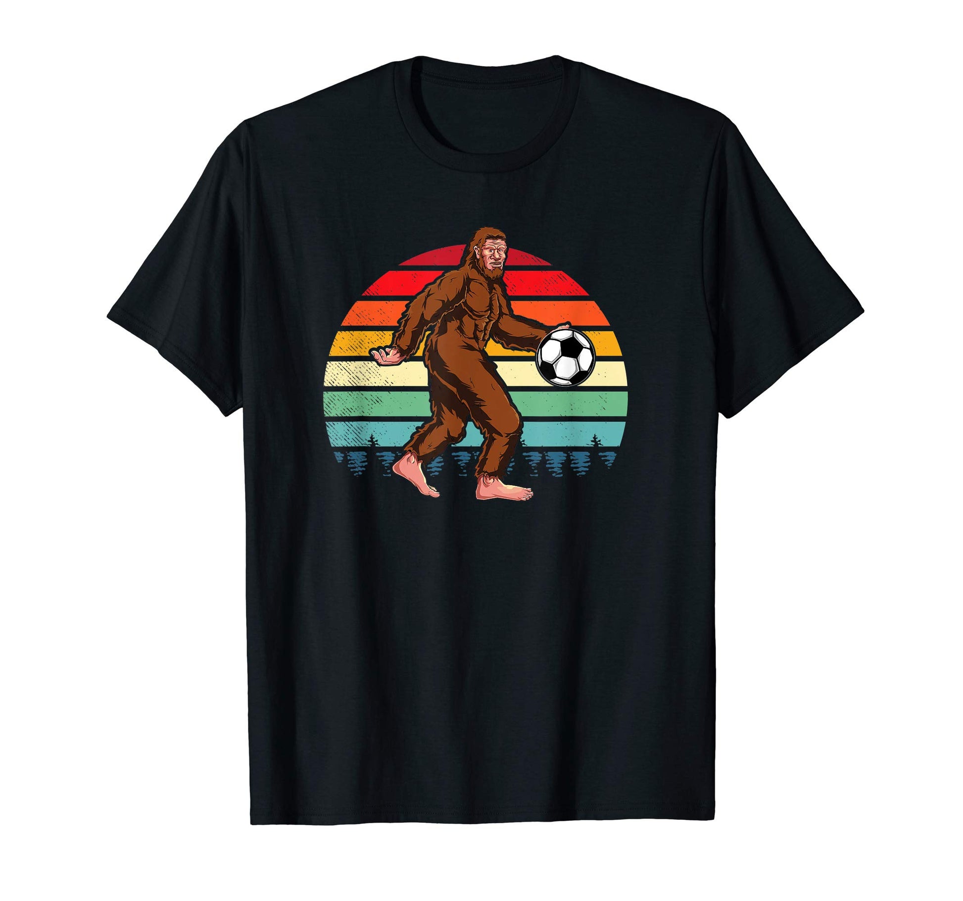 Bigfoot Soccer Lover Funny Sasquatch T-Shirt - Graphic Print Men Women - T-Shirt, Sweatshirt, Hoodie