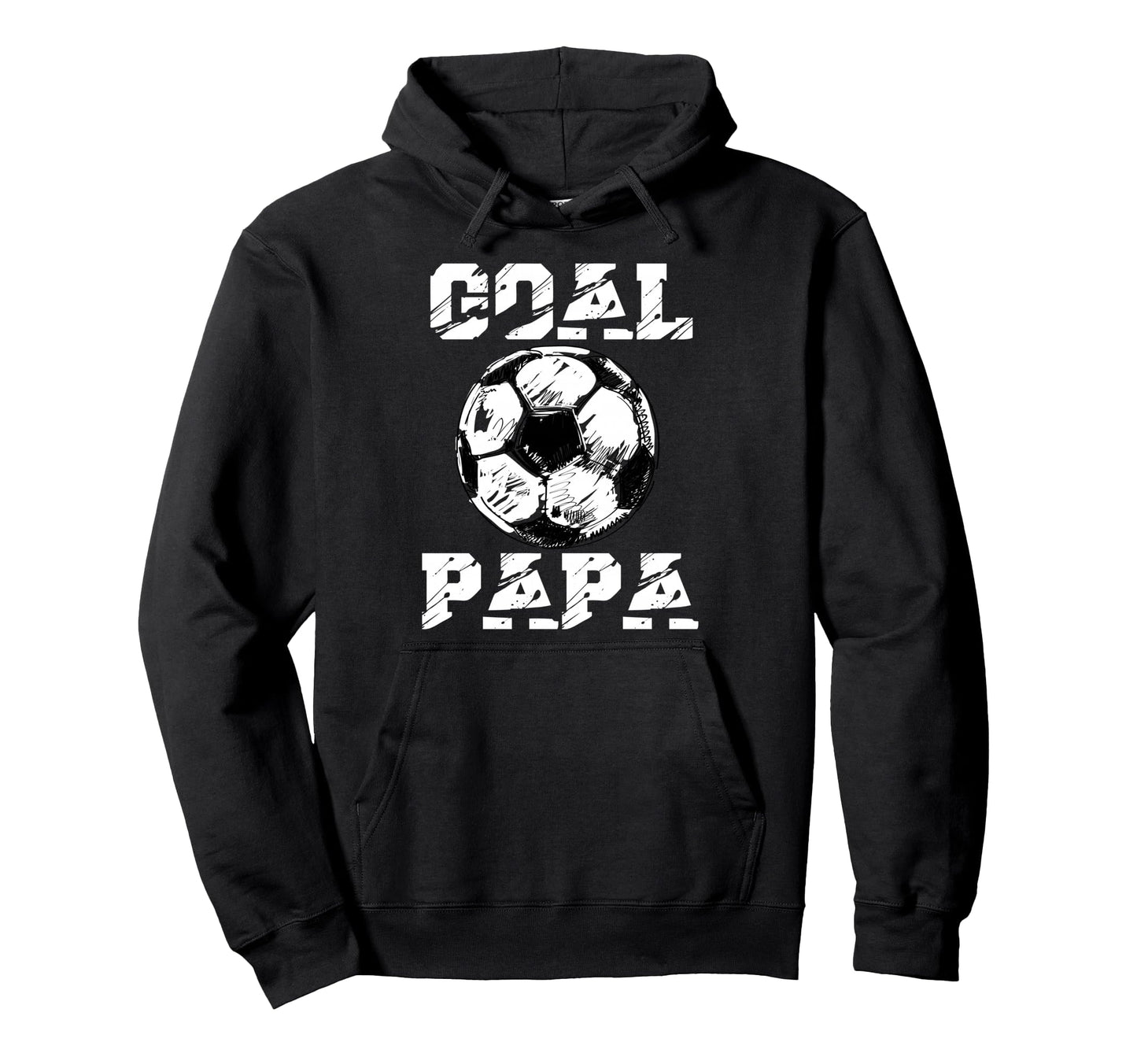 Goal Papa Funny Football Soccer Grandpa Hoodie - Custom Art Print Men Women - T-Shirt, Sweatshirt, Hoodie