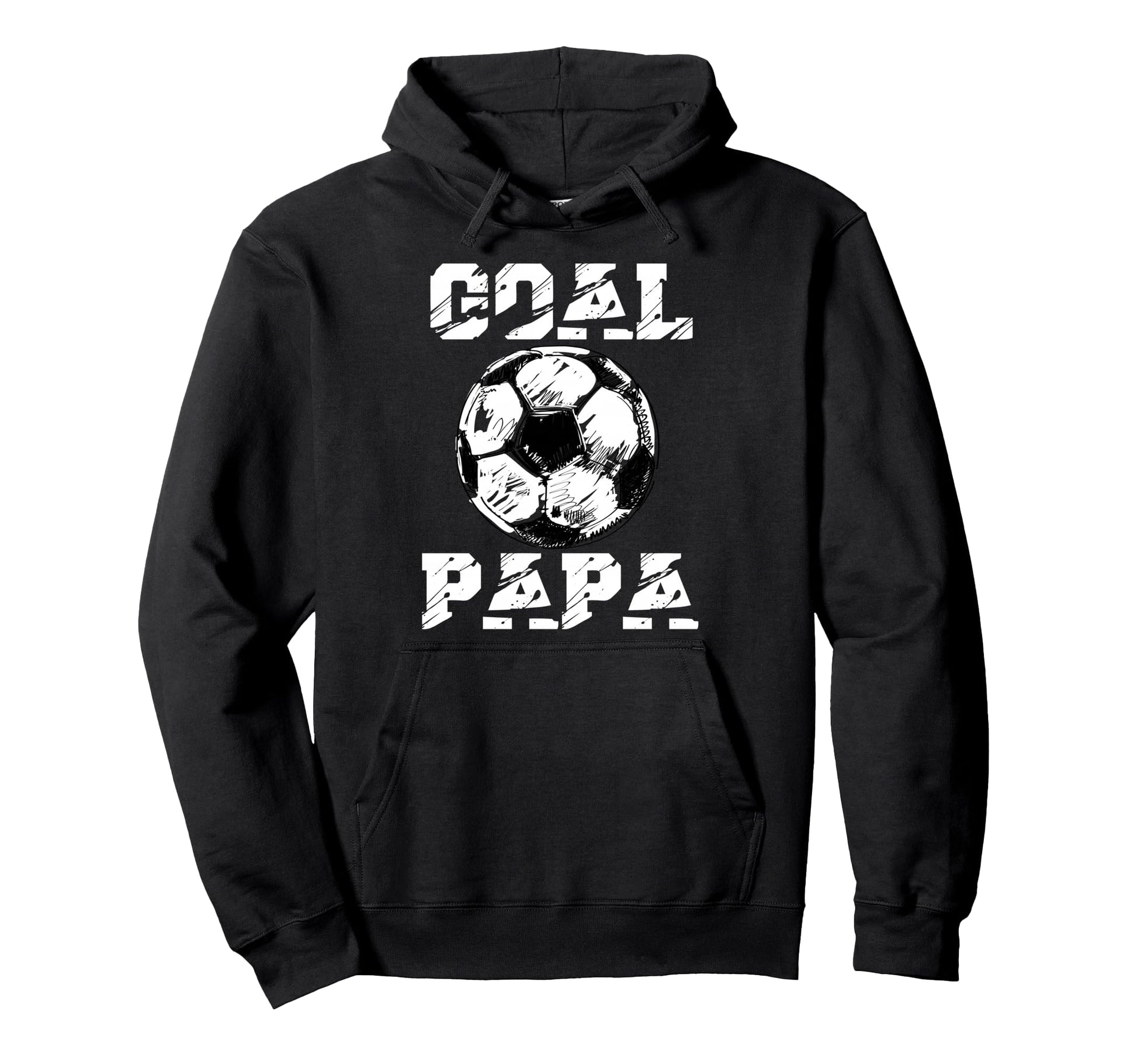 Goal Papa Funny Football Soccer Grandpa Hoodie - Custom Art Print Men Women - T-Shirt, Sweatshirt, Hoodie