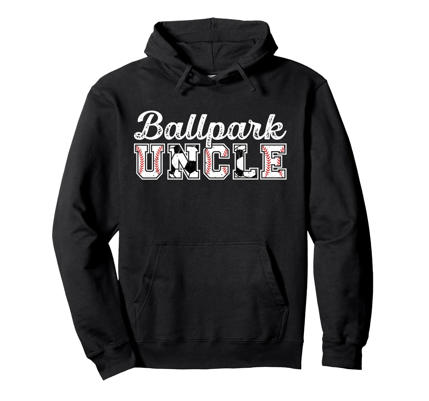 Ballpark Uncle Baseball Soccer Uncle Hoodie - Custom Art Print Unisex - T-Shirt, Sweatshirt, Hoodie