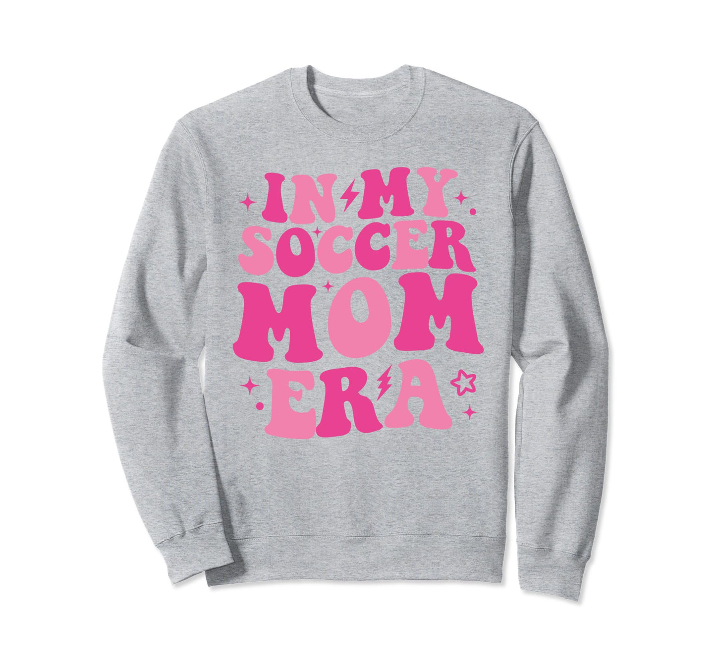 My Soccer Mom Era Groovy Soccer Sweatshirt - Minimalist Print Men Women - T-Shirt, Sweatshirt, Hoodie