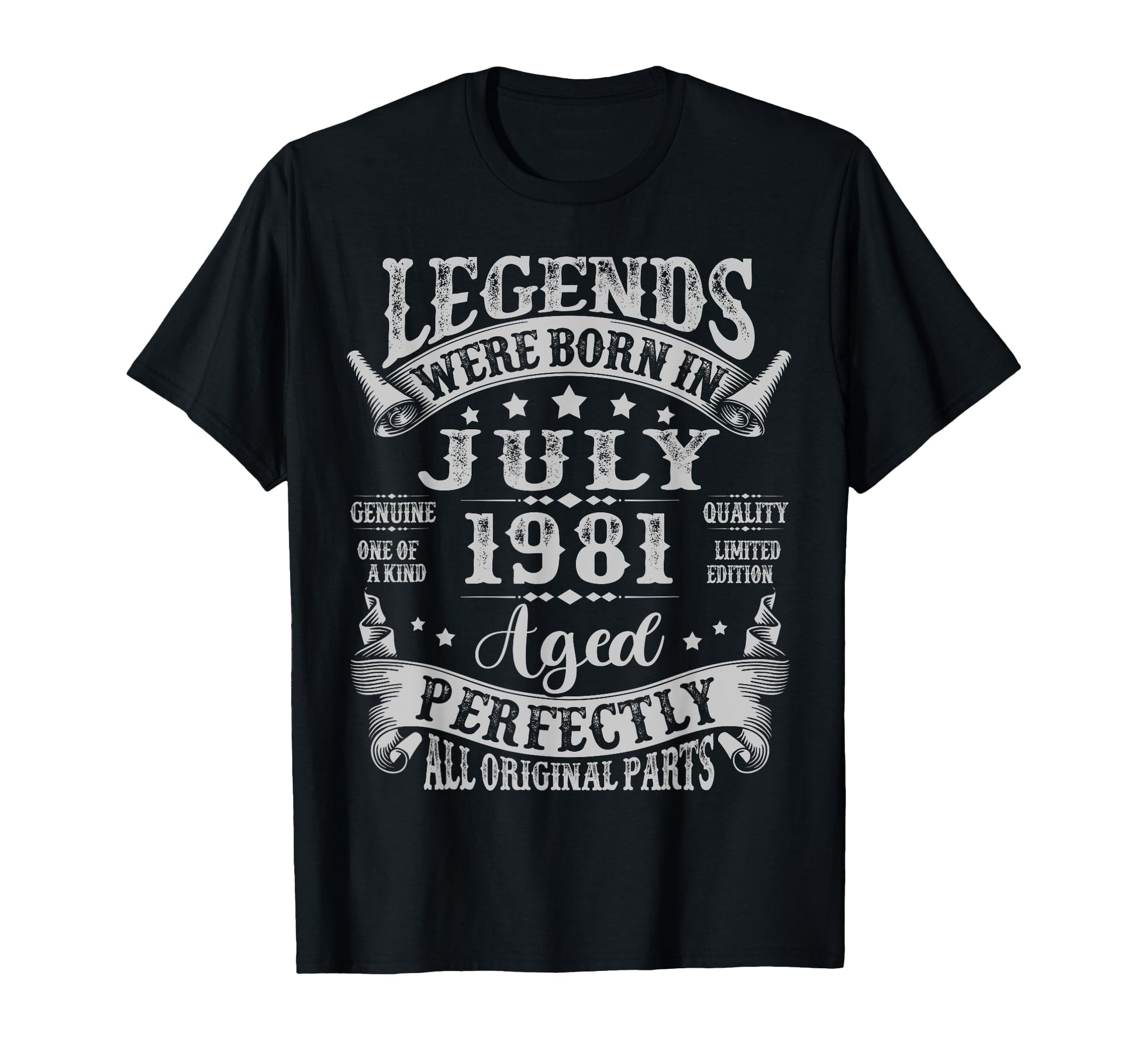 Legends Were Born July 1981 44Th T-Shirt - Graphic Print Men Women - T-Shirt, Sweatshirt, Hoodie