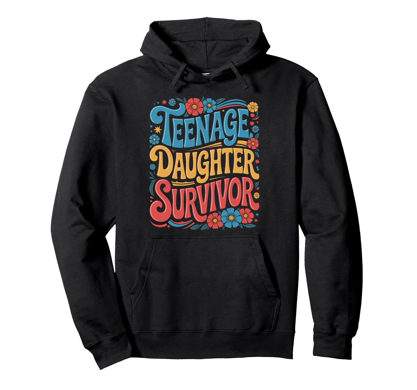 Parent Parenting Dad Mom Floral Flower Hoodie - Novelty Apparel Unisex - T-Shirt, Sweatshirt, Hoodie