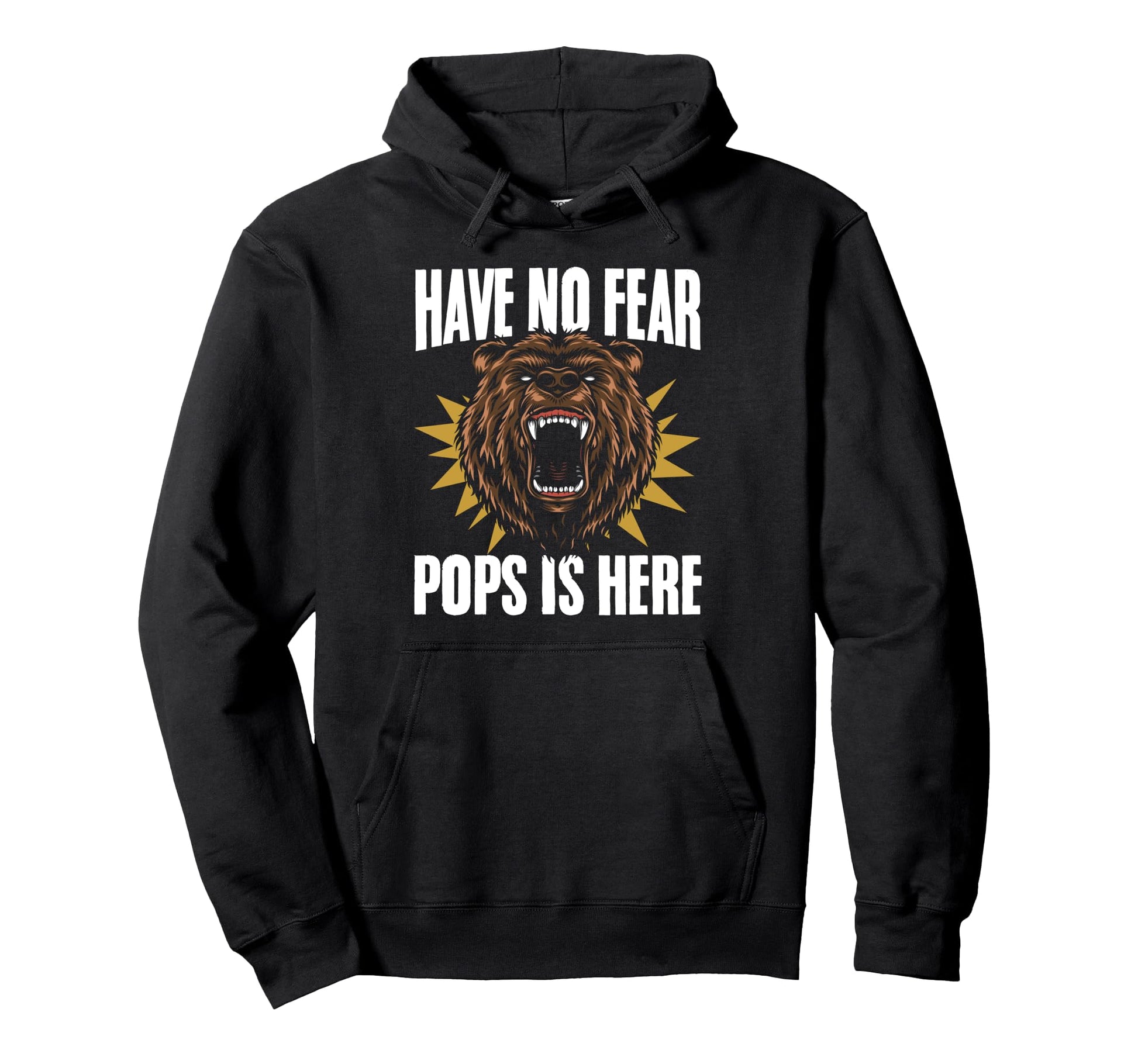 Fathers Day Grandparents Day Bear Face Hoodie - Custom Art Print Men Women - T-Shirt, Sweatshirt, Hoodie