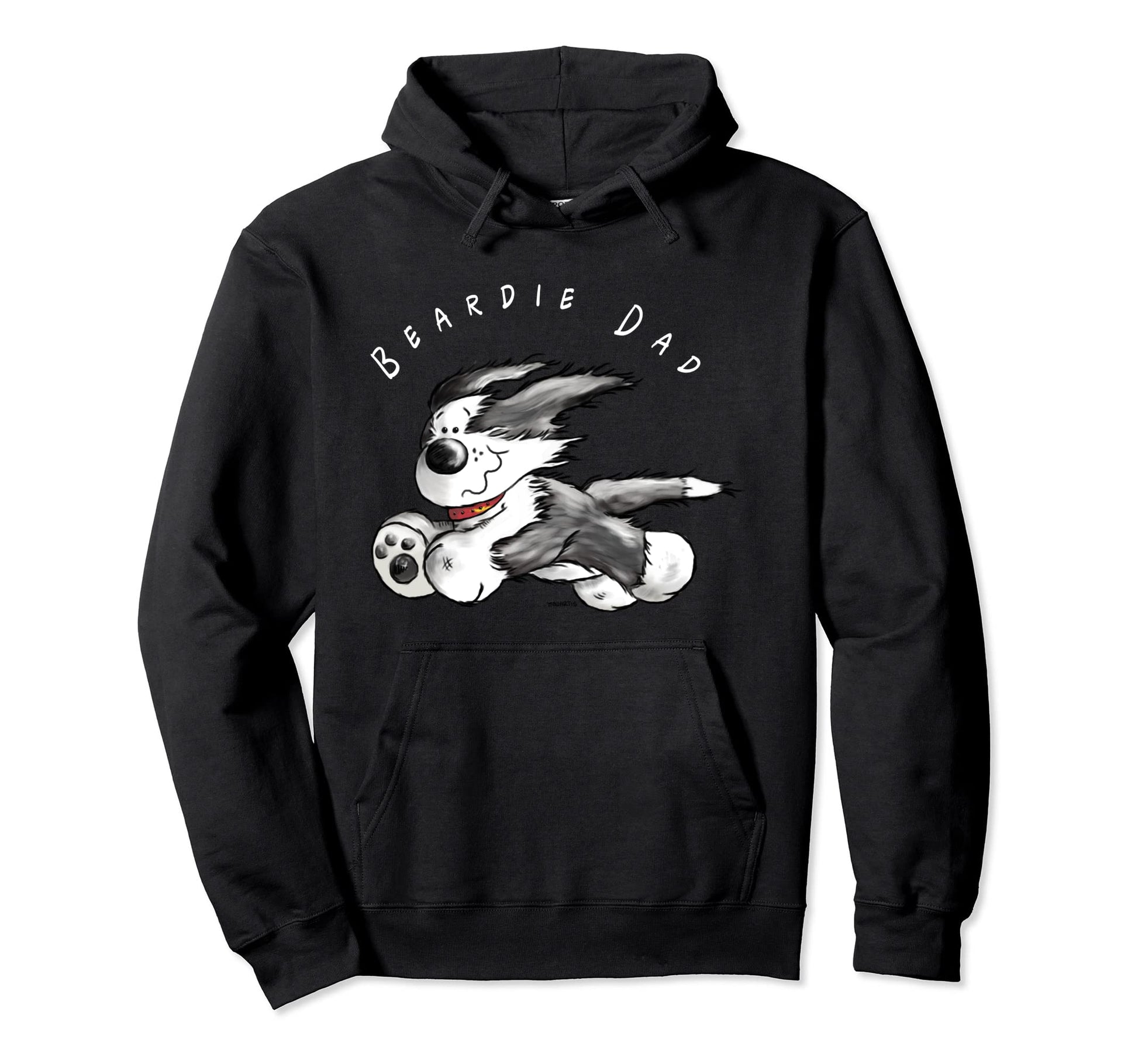Bearded Collie Dad I Beardie Dogs Gift Hoodie - Unique Graphic Men Women - T-Shirt, Sweatshirt, Hoodie