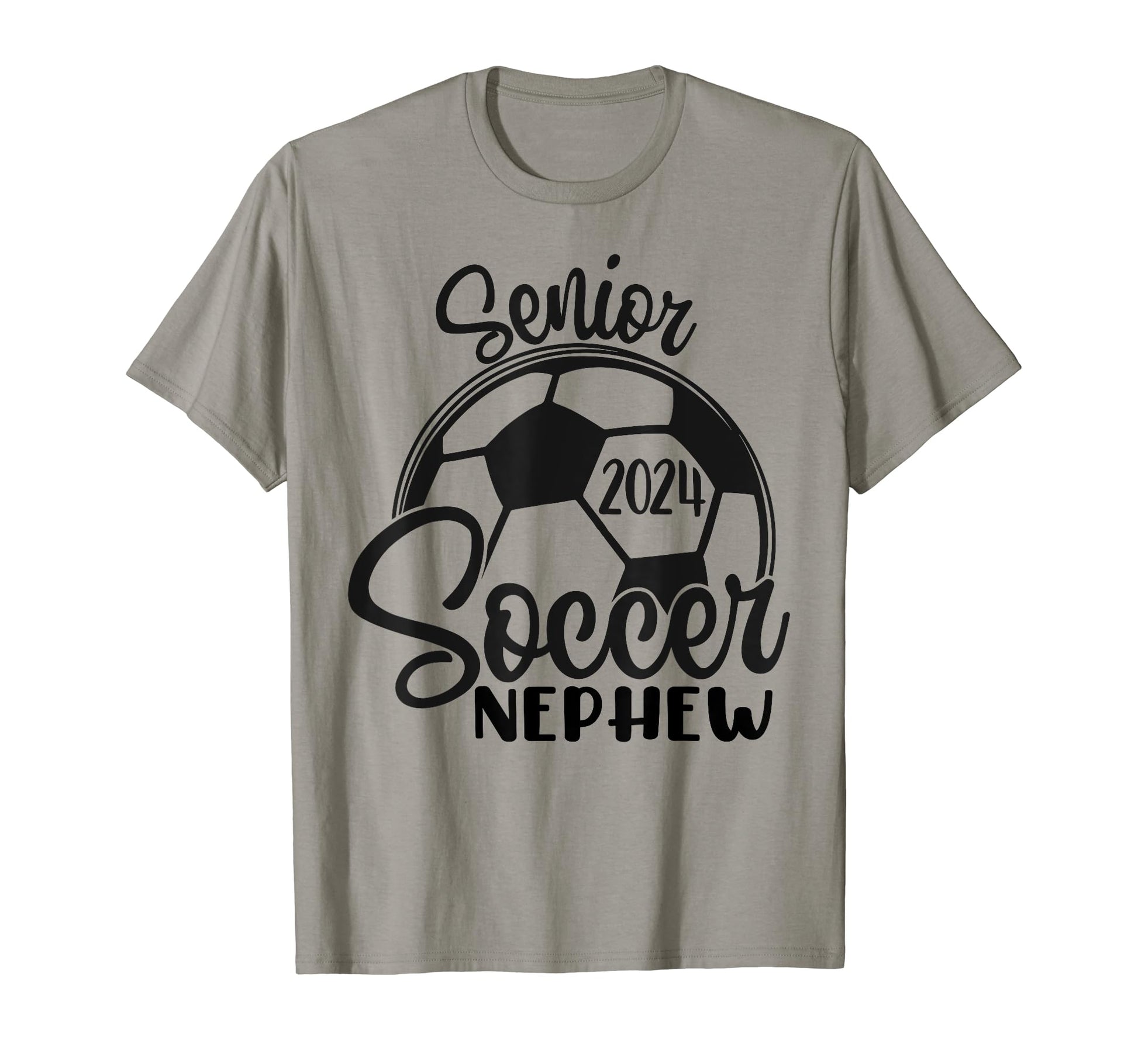 Senior Soccer Nephew 2024 Class 2024 T-Shirt - Minimalist Print Unisex - T-Shirt, Sweatshirt, Hoodie