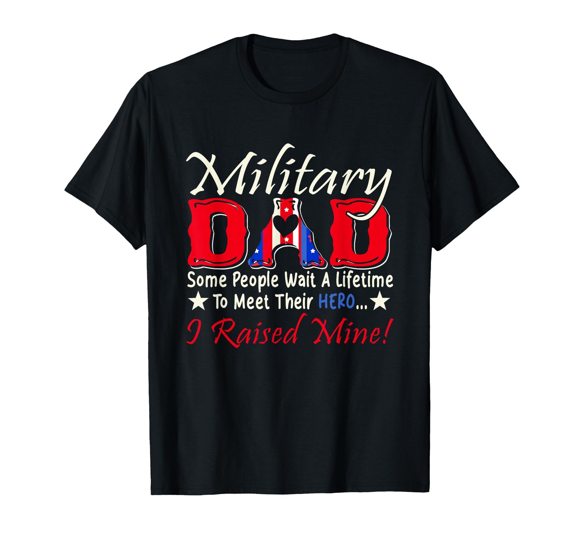 Military Dad People Wait Lifetime T-Shirt - Custom Art Print for Adults - T-Shirt, Sweatshirt, Hoodie