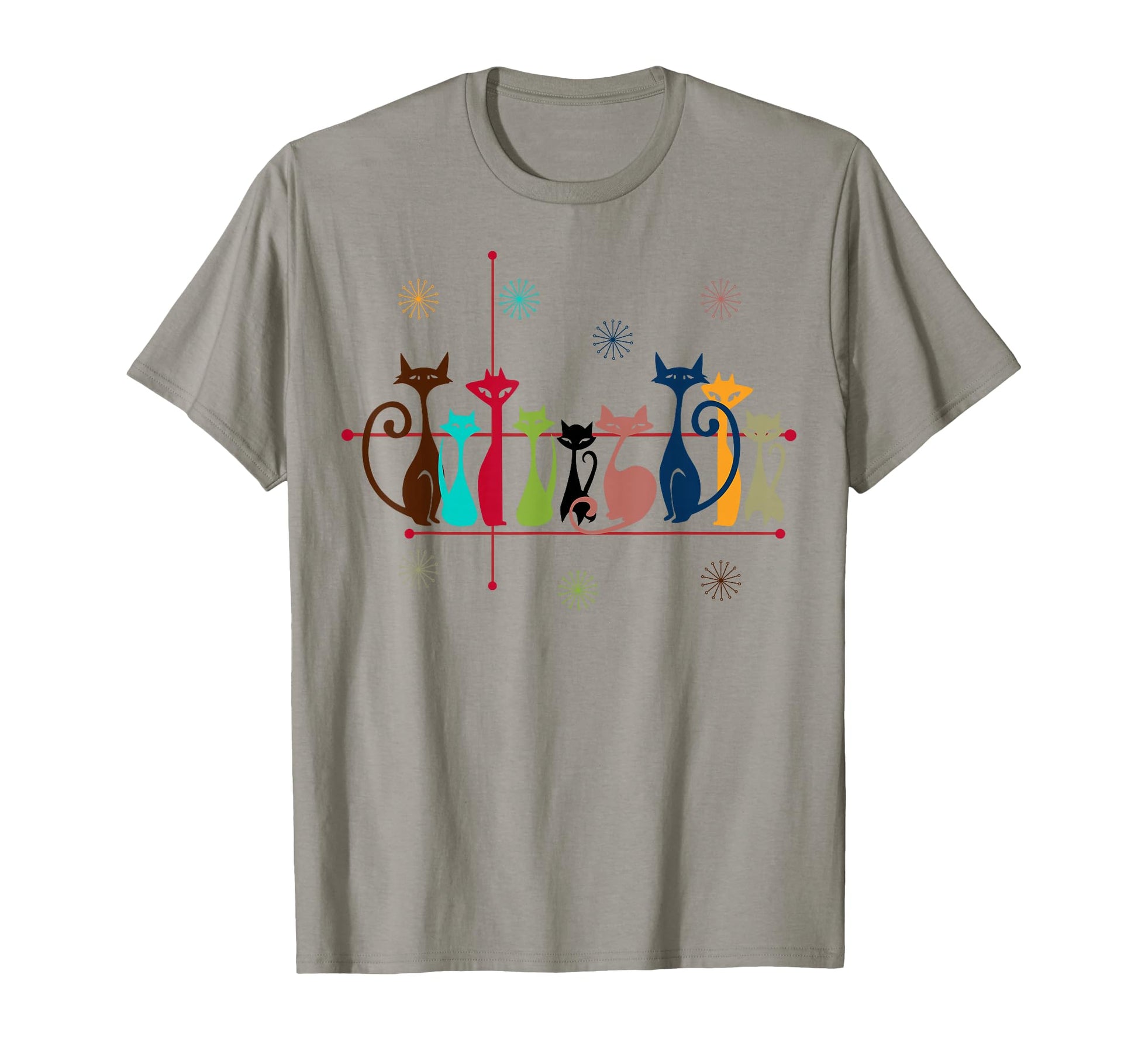 Cat Gifts 50S 60S Cat Dad Mom T-Shirt - Custom Art Print Men Women - T-Shirt, Sweatshirt, Hoodie