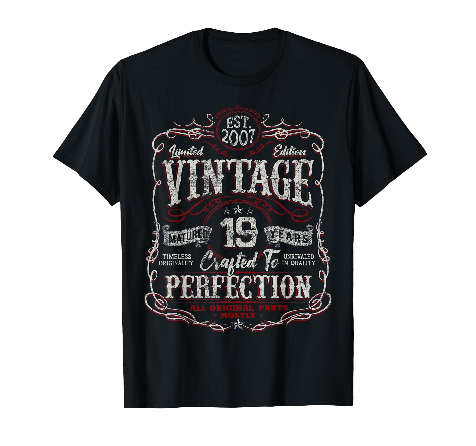 2007 19 Year Old 19Th Birthday T-Shirt - Casual Everyday Wear Men Women - T-Shirt, Sweatshirt, Hoodie