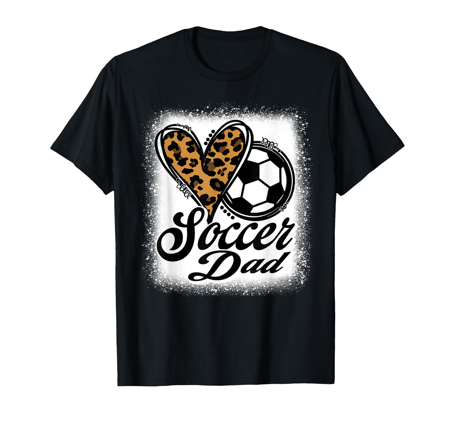 Soccer Dad Leopard Heart T-Shirt - Unique Graphic for Adults - T-Shirt, Sweatshirt, Hoodie