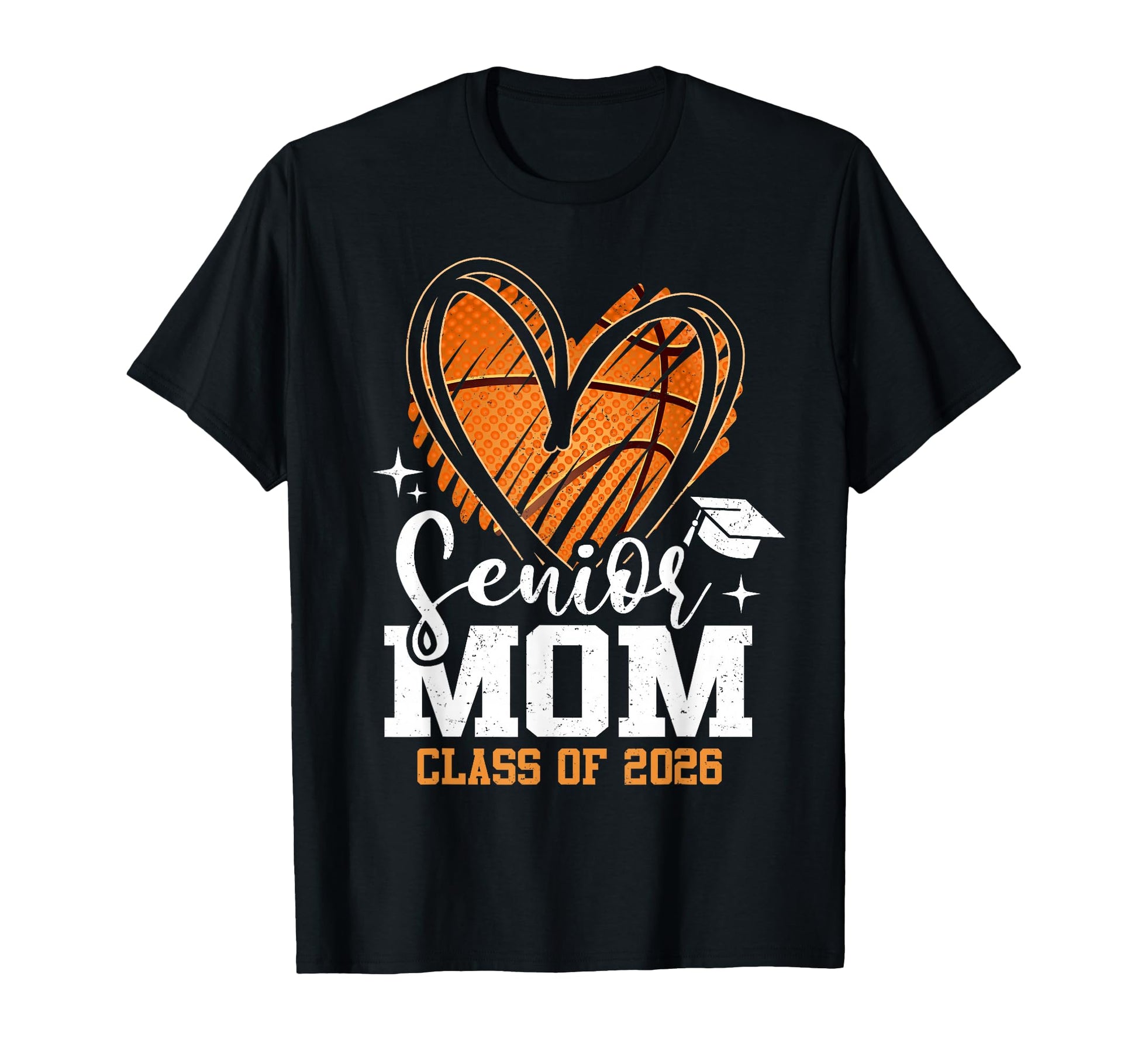 Proud Senior Mom Class 2026 Basketball T-Shirt - Aesthetic Graphic Unisex - T-Shirt, Sweatshirt, Hoodie