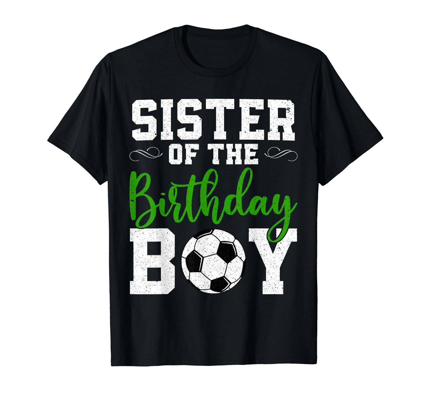 Sister Birthday Matching Soccer Birthday T-Shirt - Minimalist Print Unisex - T-Shirt, Sweatshirt, Hoodie