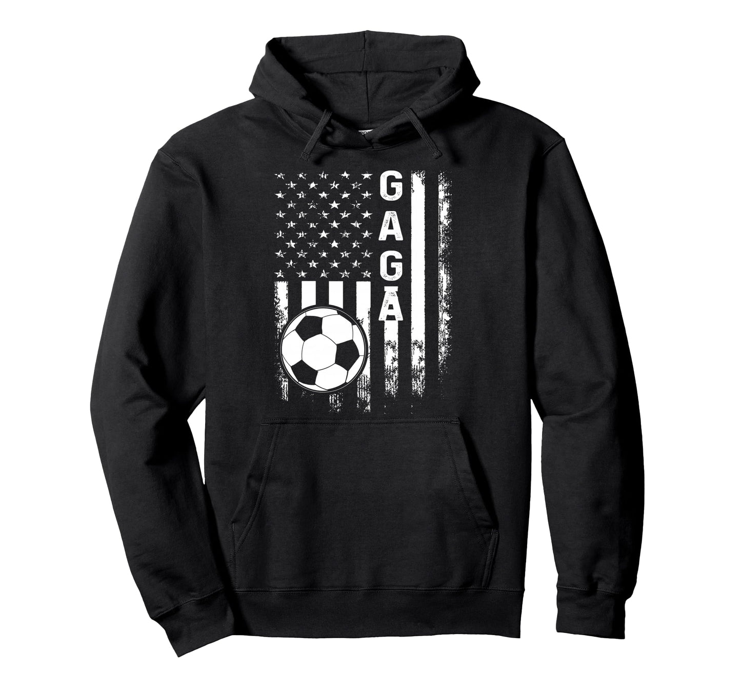 Soccer Gaga American Flag Hoodie - Aesthetic Graphic for Adults - T-Shirt, Sweatshirt, Hoodie