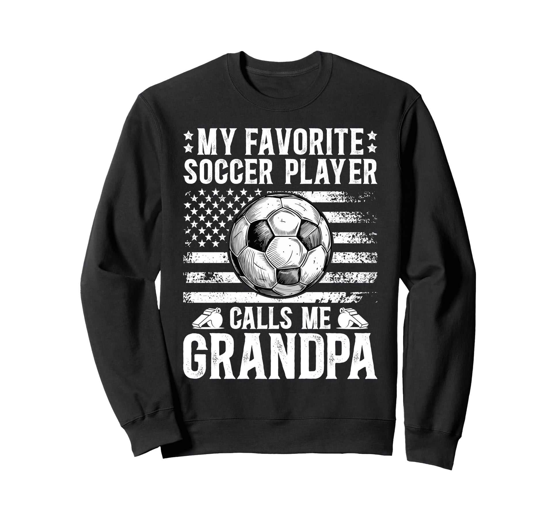Proud Soccer Grandpa Soccer Player Sweatshirt - Unique Graphic for Adults - T-Shirt, Sweatshirt, Hoodie