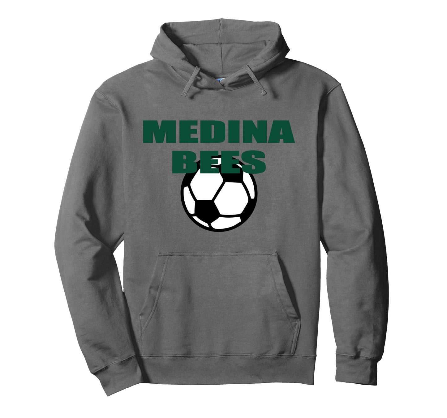 Medina Ohio Bees Soccer Spirit Wear Hoodie - Graphic Print for Adults - T-Shirt, Sweatshirt, Hoodie