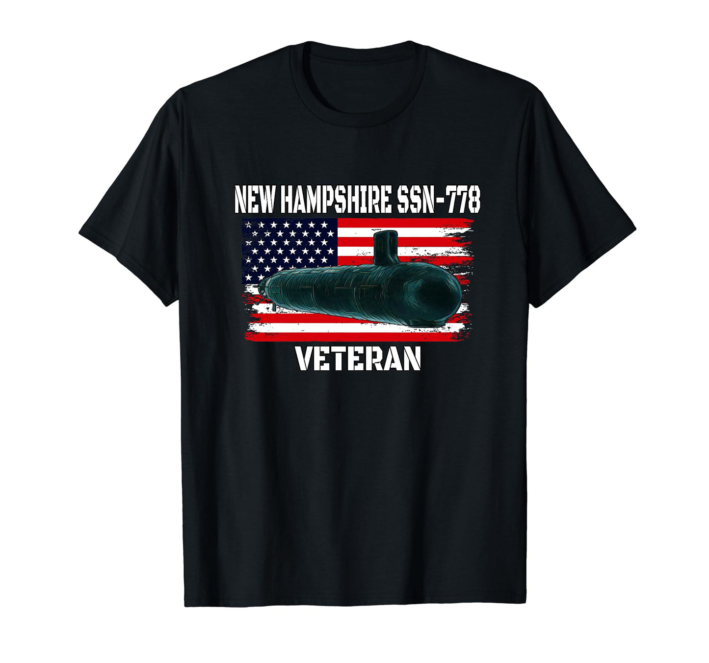 Submarine Uss New Hampshire Ssn 778 T-Shirt - Casual Everyday Wear Unisex - T-Shirt, Sweatshirt, Hoodie